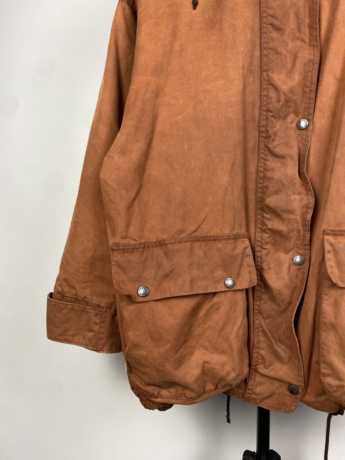 Barbour × Vintage Vintage 90s Outdoor Wear Oxford waxed London jacket Size US M / EU 48-50 / 2 - 6 Thumbnail