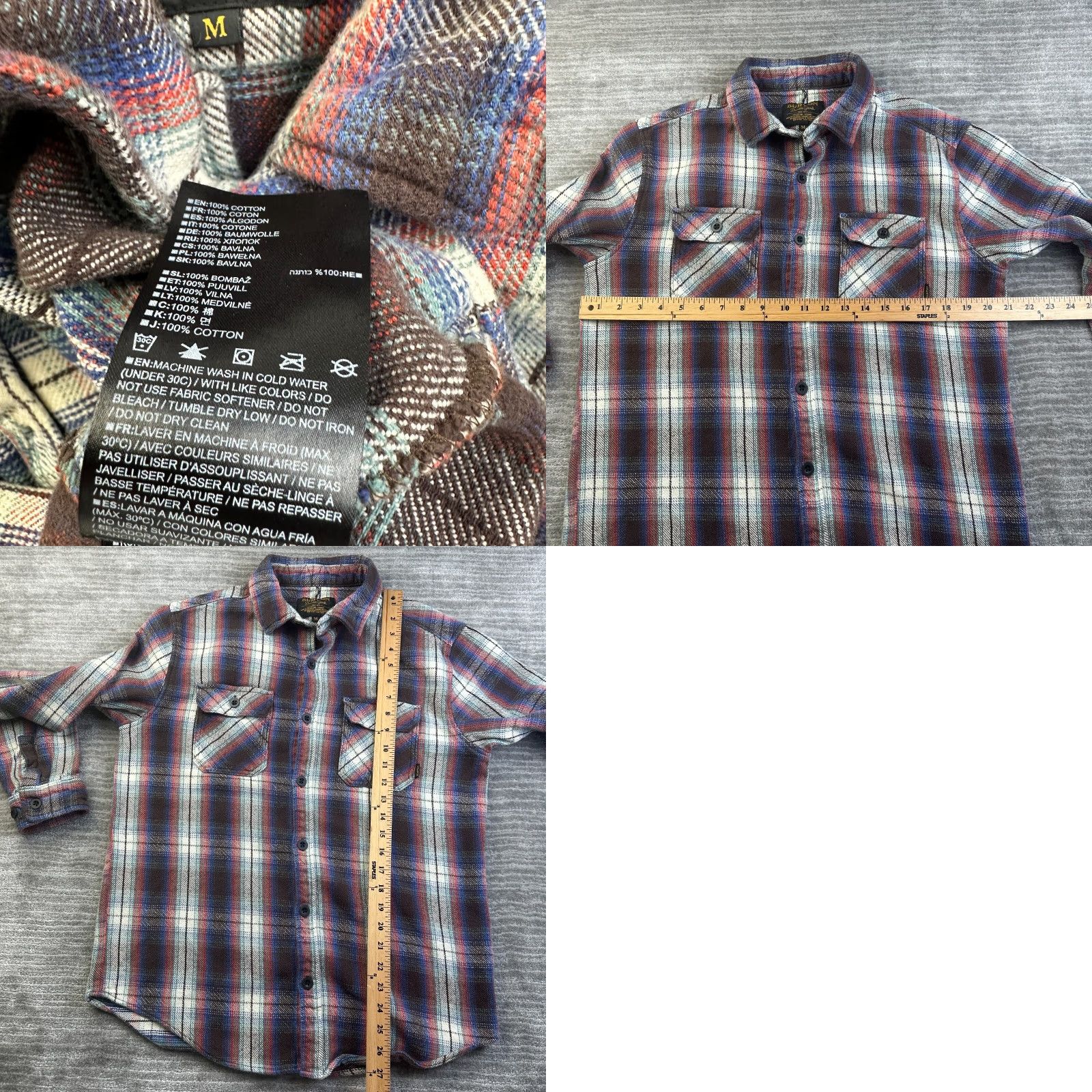 Burton Burton Shirt Mens M Red Flannel Button-Up Casual Outdoor Shirt Size US M / EU 48-50 / 2 - 8 Thumbnail