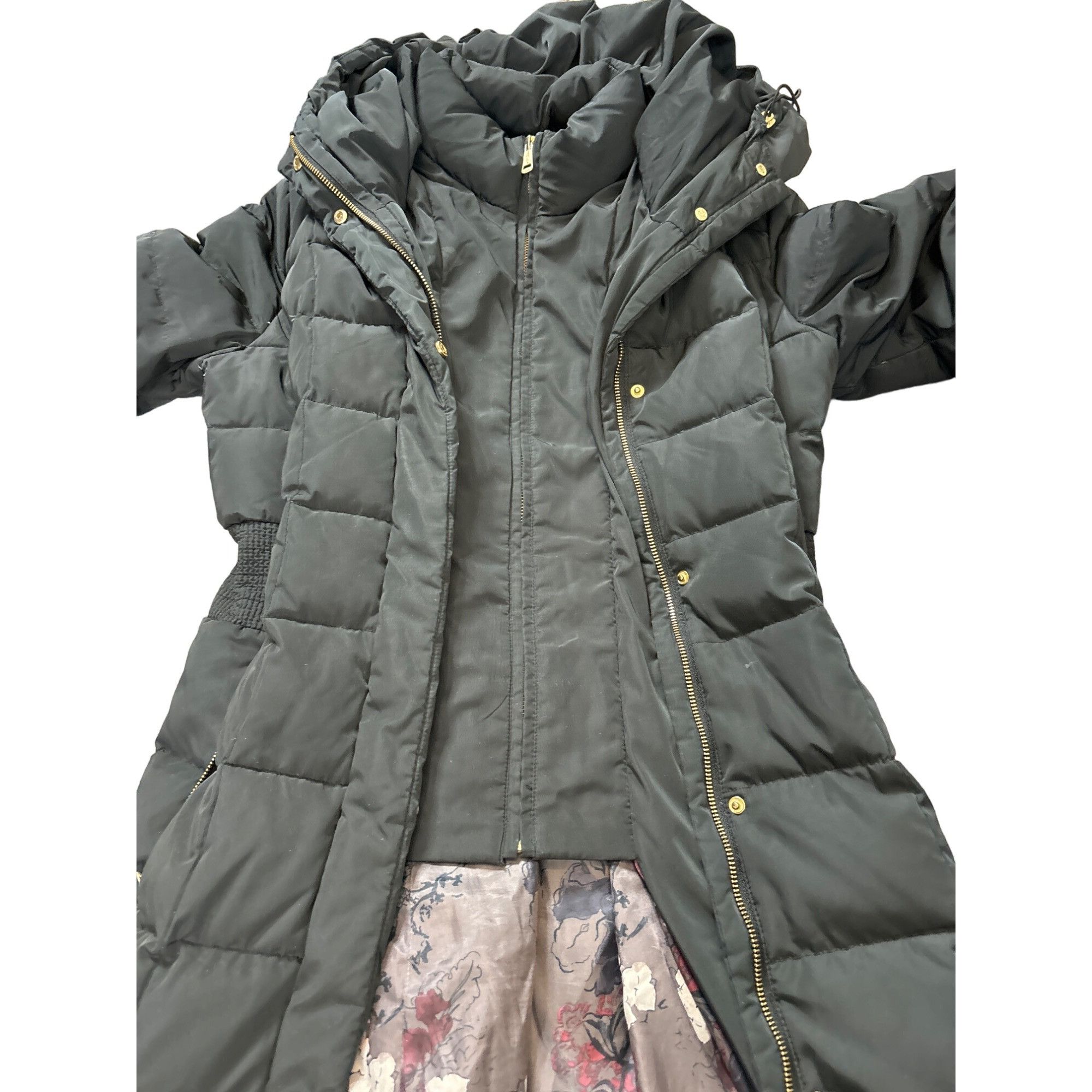Cole Haan COLE HAAN SIGNATURE WOMEN'S BLACK HOODED DOWN COAT SZ M Size M / US 6-8 / IT 42-44 - 4 Thumbnail