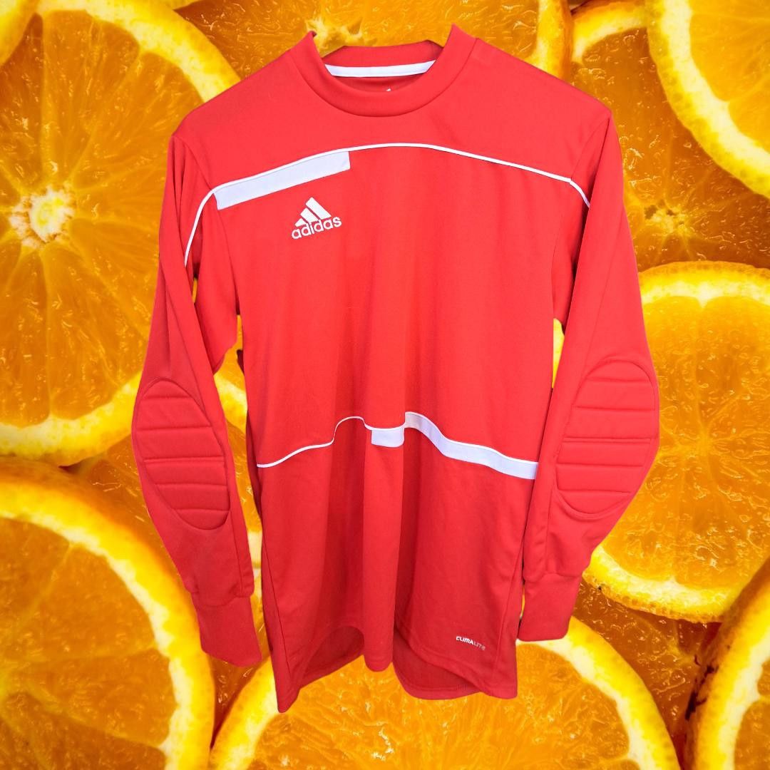 Adidas Adidas Red Climalite Long Sleeve Shirt with Reinforced Elbow Size ONE SIZE - 1 Thumbnail