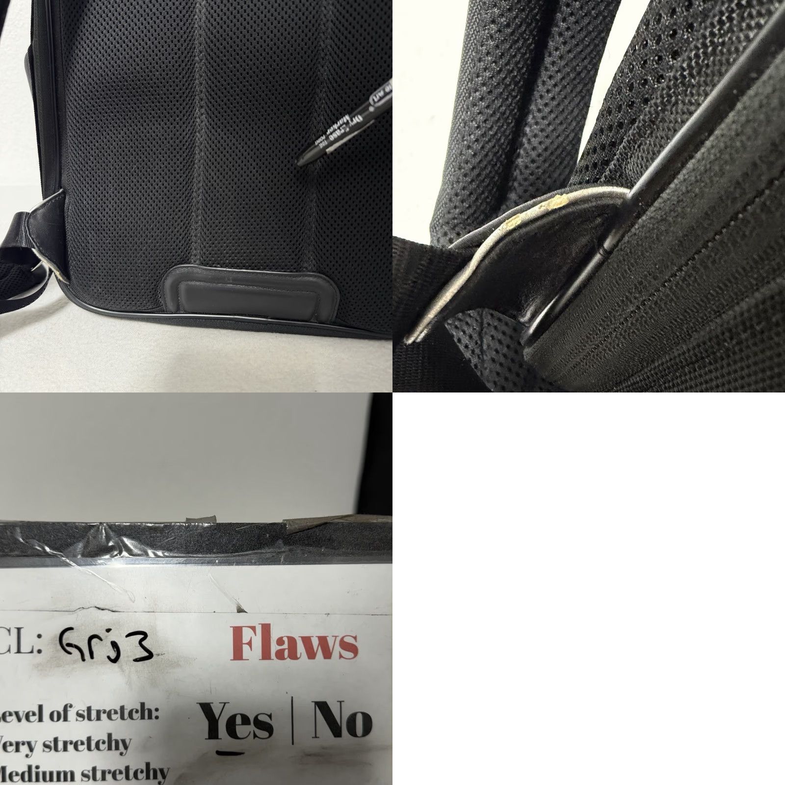 Tumi Tumi Arrive Kingsford Backpack Black Expandable Leather Canvas Nylon Unisex Adults Size ONE SIZE - 11 Thumbnail