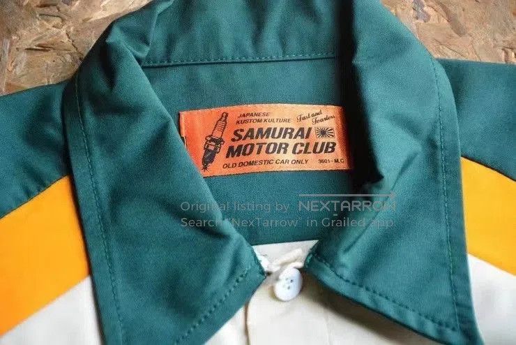 Samurai Jeans Samurai Jeans Automobile Club Print Short Sleeve Shirt. Size US M / EU 48-50 / 2 - 3 Thumbnail