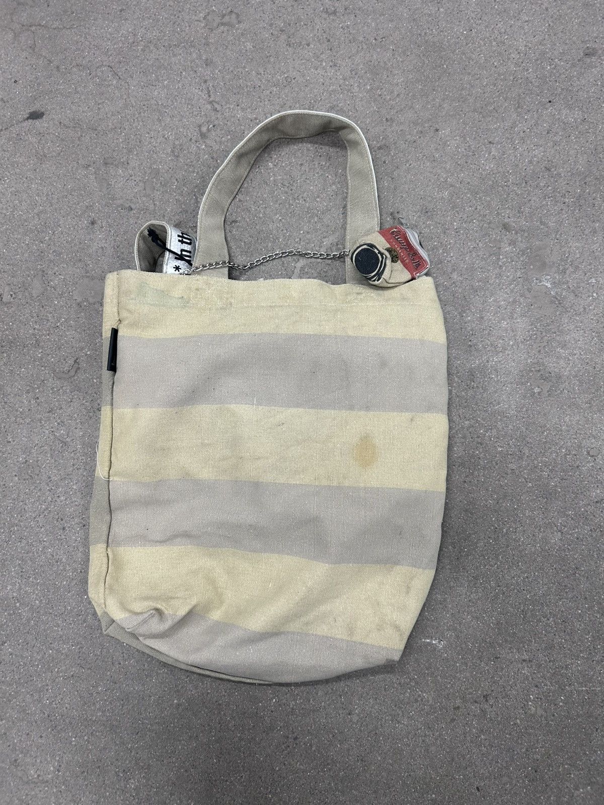 Andy Warhol Andy Warhol Pink Stripe Campbells Can Canvas Tote bag Size ONE SIZE - 2 Thumbnail