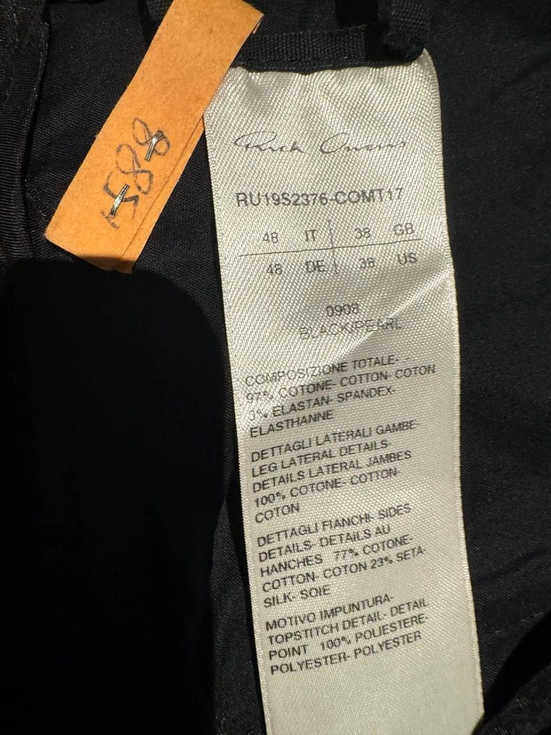Rick Owens Rick Owens Fringed wax pants- Size US 34 / EU 50 - 4 Thumbnail