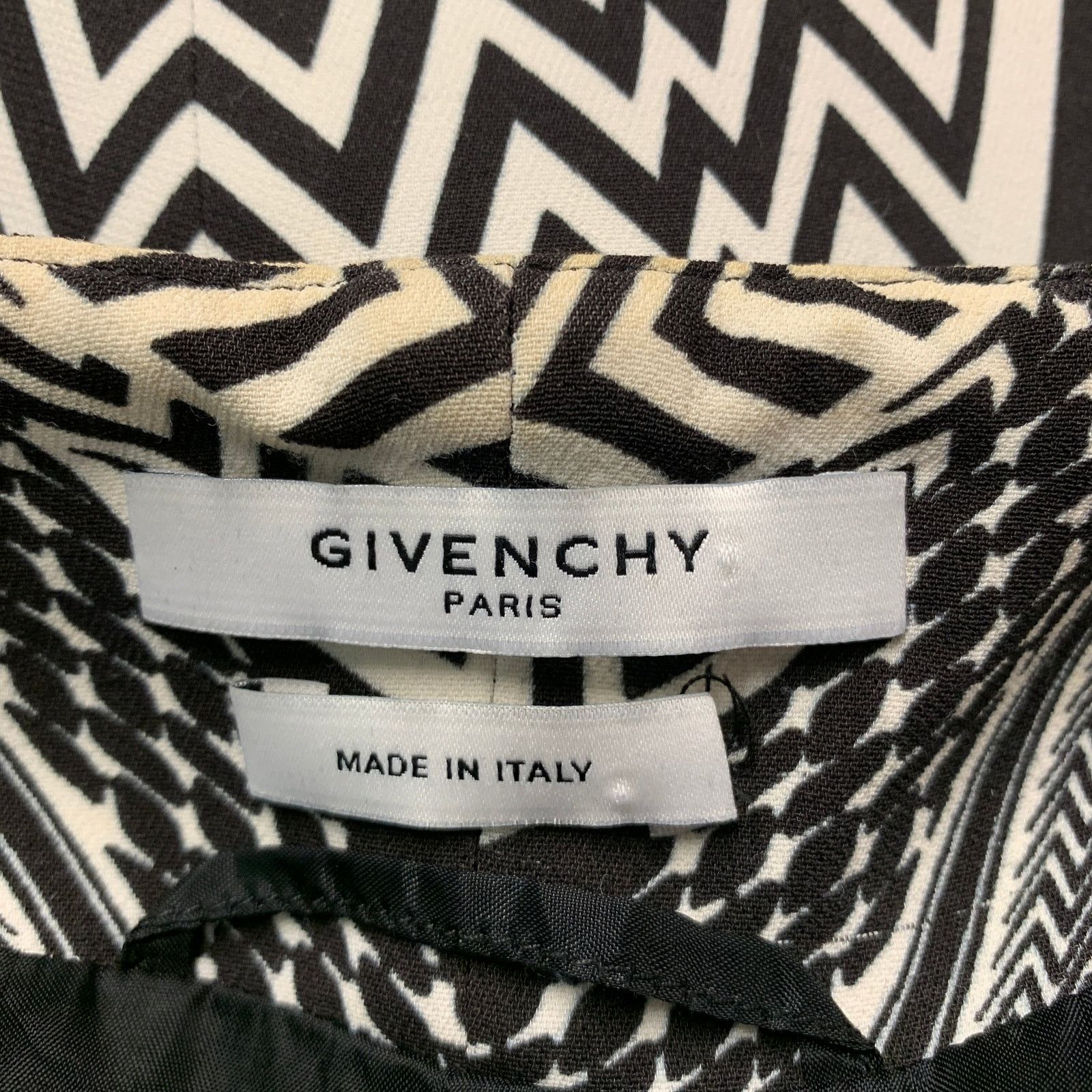Givenchy GIVENCHY SS10 Size M Black White Geometric Open Front Vest Size M / US 6-8 / IT 42-44 - 6 Thumbnail