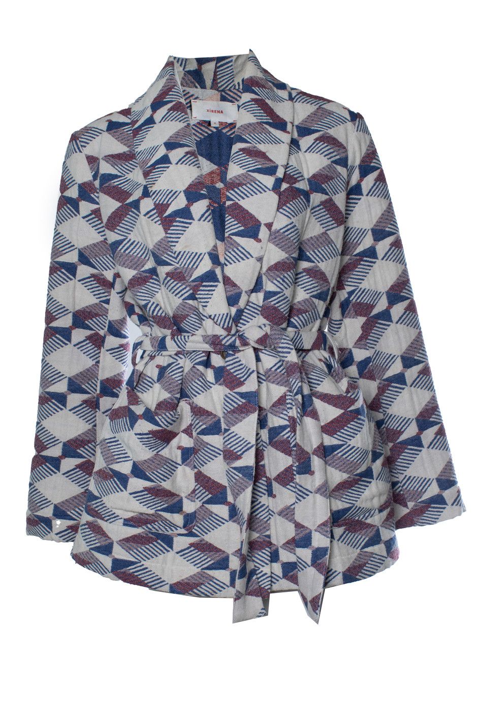 Xirena Xirena, graphic woven wrap coat Size M / US 6-8 / IT 42-44 - 1 Thumbnail