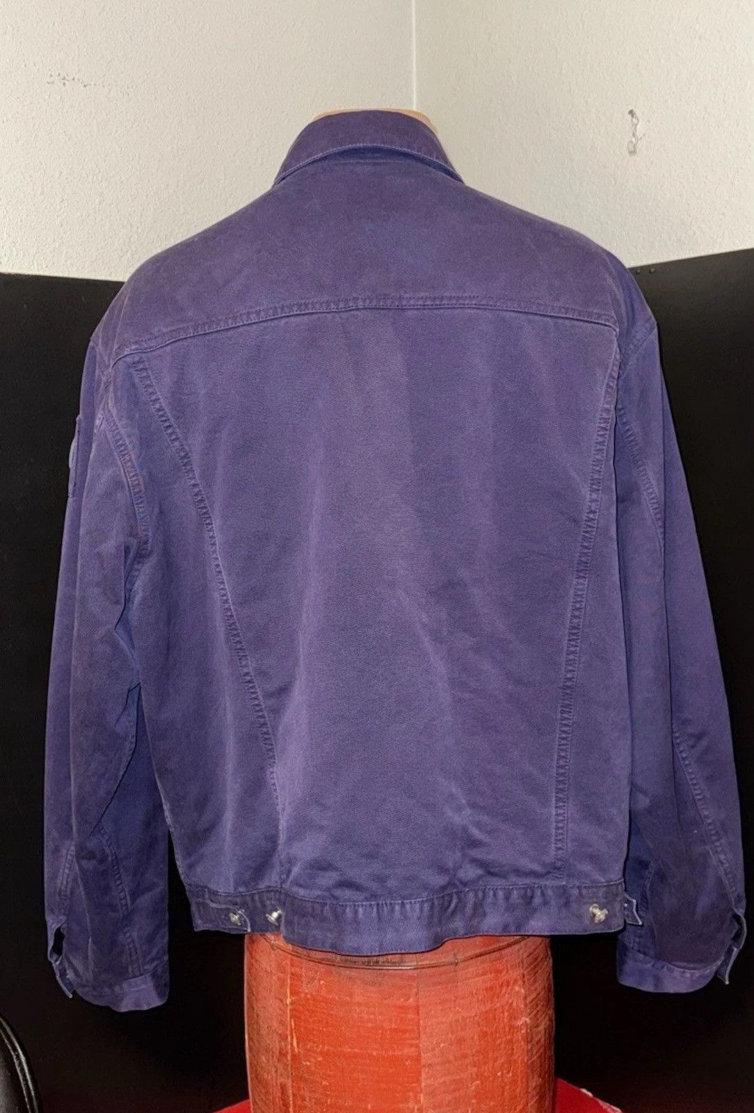 Other Versace V2, Purple Rayon Trucker Jacket, XXL 9/10 Size US XXL / EU 58 / 5 - 8 Thumbnail