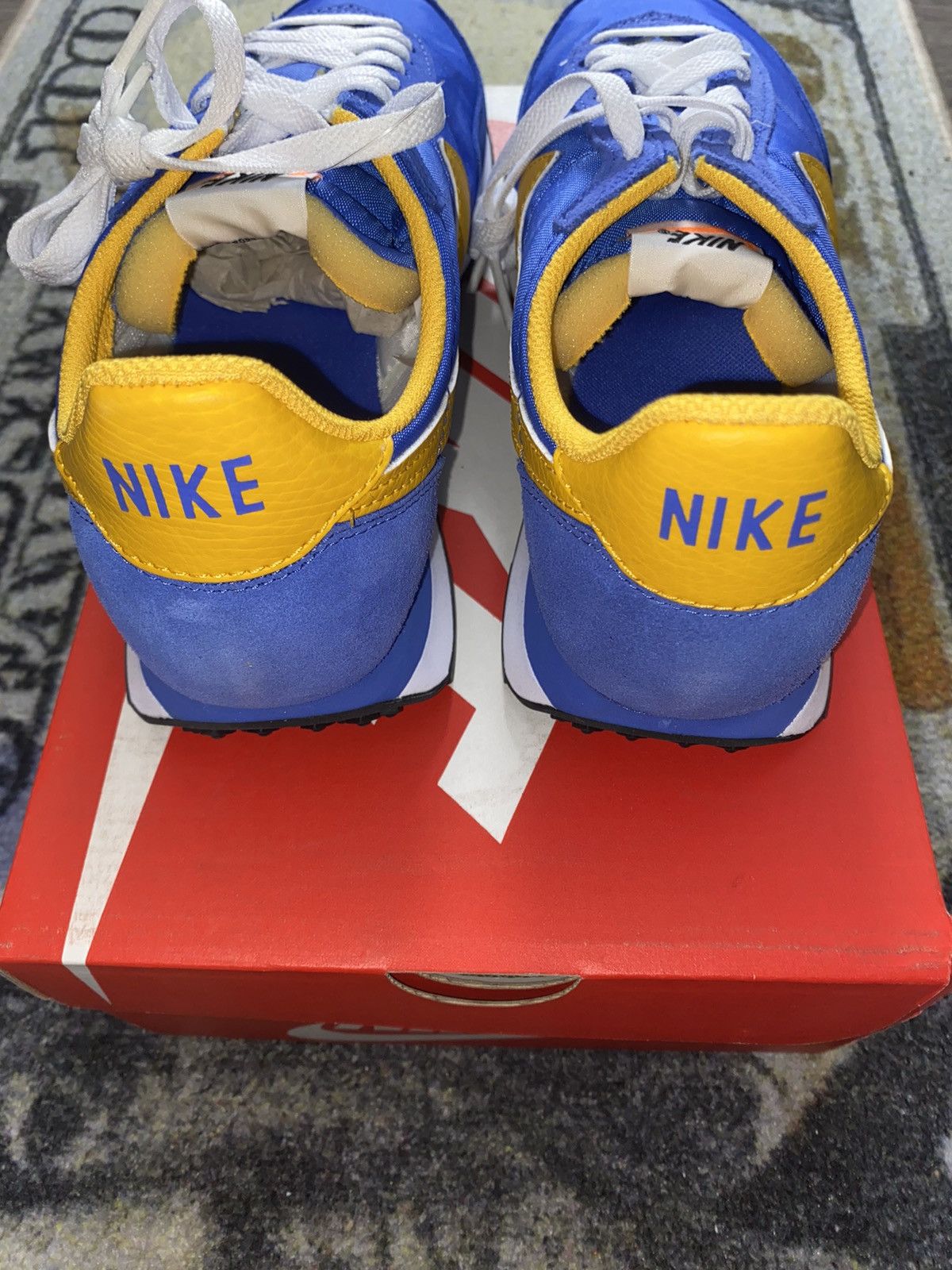 Nike Nike Waffle Trainer 2 Medium Blue University Gold Size US 8 / EU 41 - 5 Thumbnail