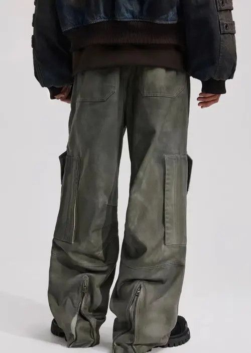 VIBE Retro Scimitar Pocket Distressed Wide Leg Jeans Size US 33 - 2 Thumbnail