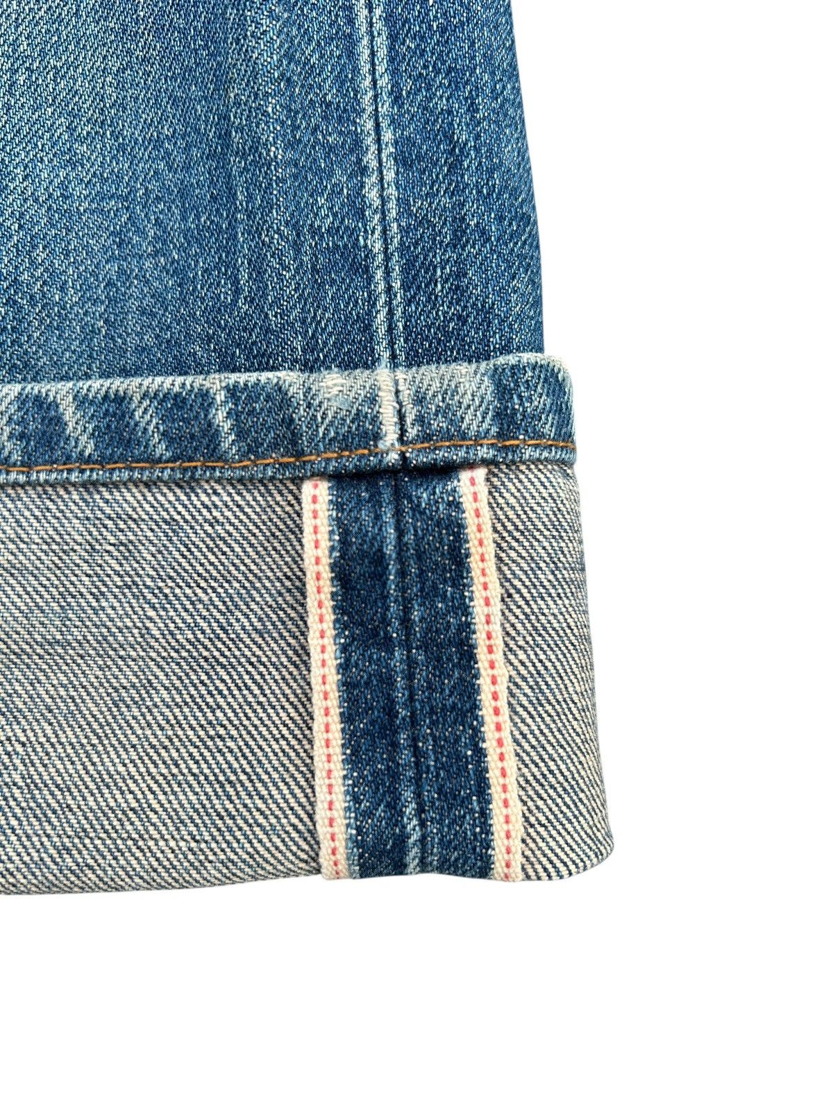 Kapital Thrashed Vintage Levis big E Selvedge Denim Jeans Size US 30 / EU 46 - 3 Thumbnail