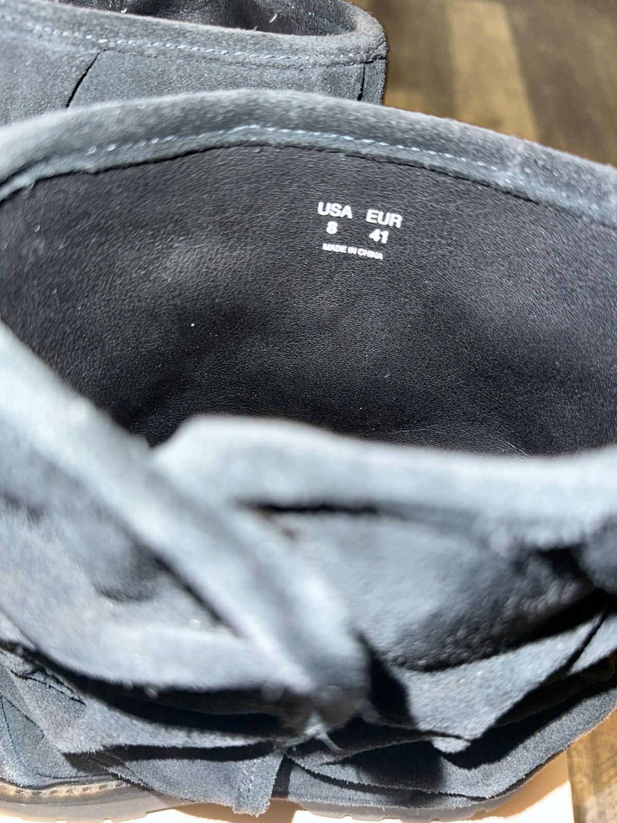 Bad Son Badson Pinch Boots Dark Grey Suede Size US 8 / EU 41 - 3 Thumbnail