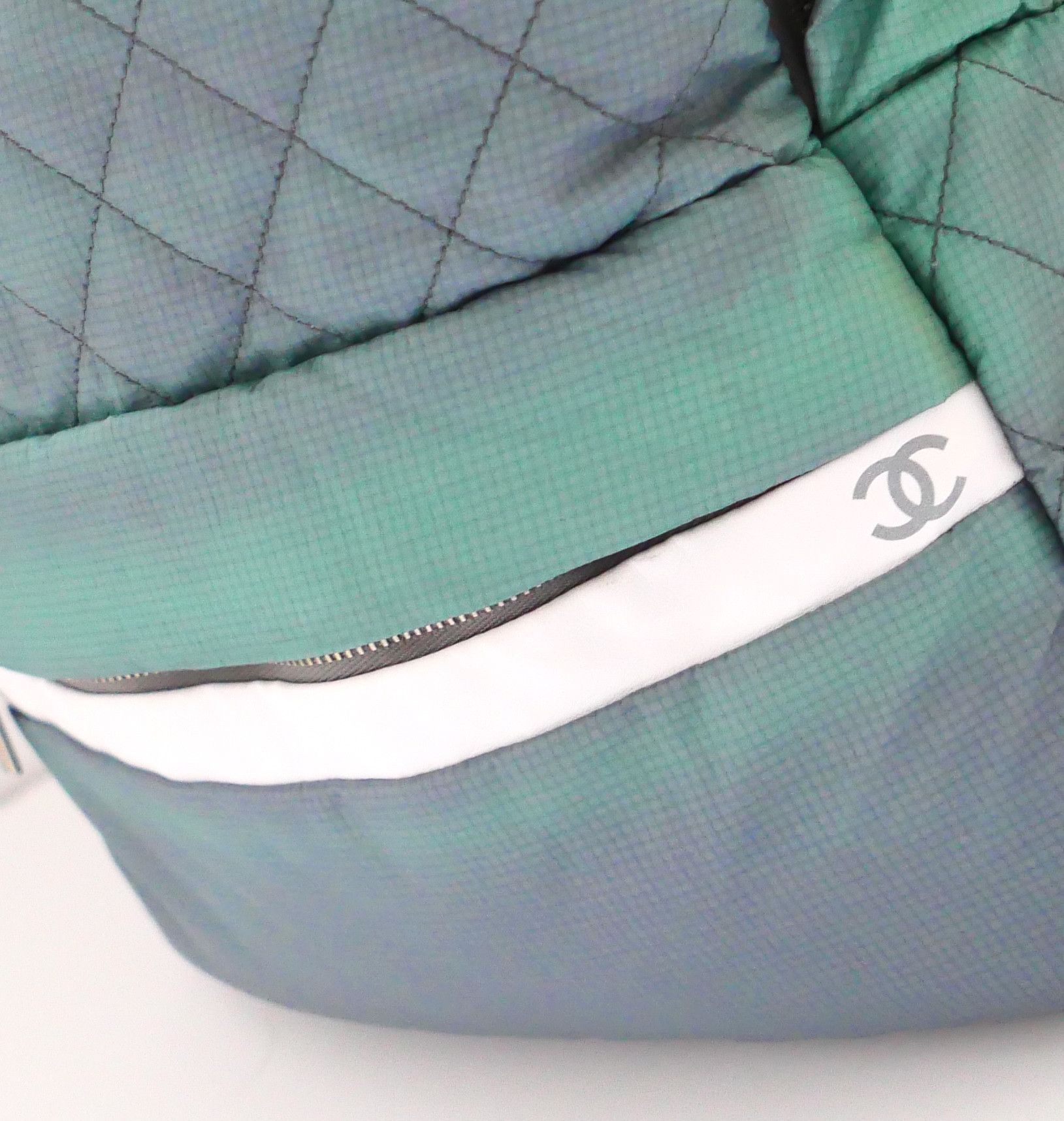 Chanel Chanel Matelassé Backpack Green Ombre Nylon Size ONE SIZE - 2 Thumbnail