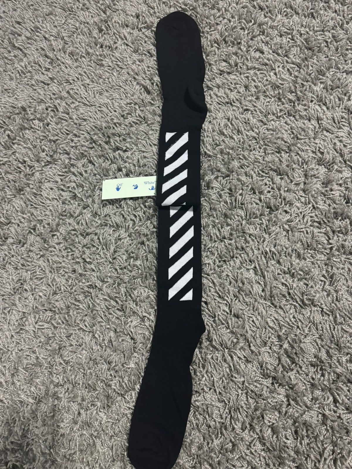Off-White × Virgil Abloh off white diagonal socks Size ONE SIZE - 2 Thumbnail
