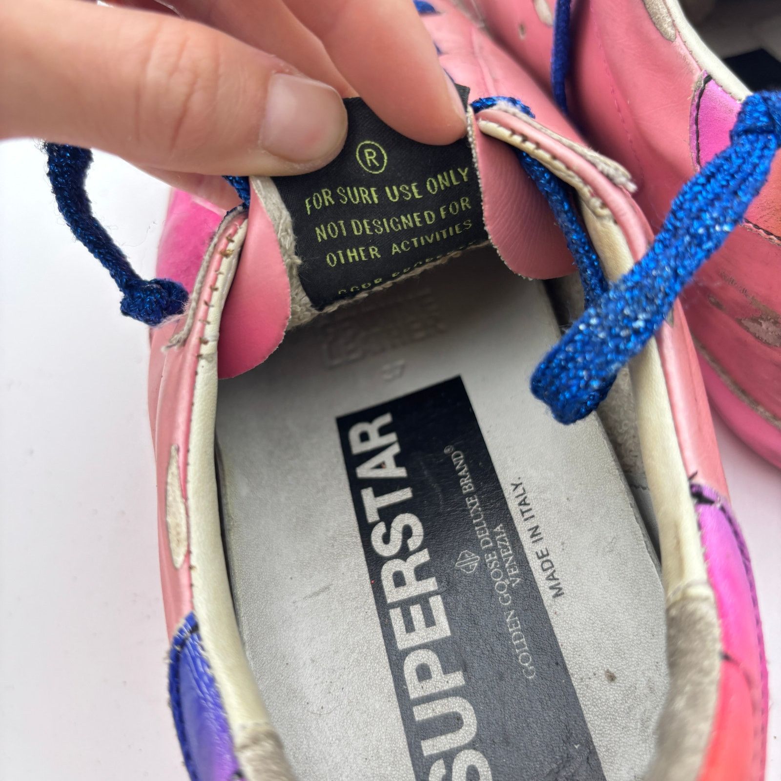 Golden Goose Golden Goose Superstar Sneakers GGDB Pink Rainbow Women's 37 Size US 7 / IT 37 - 11 Thumbnail