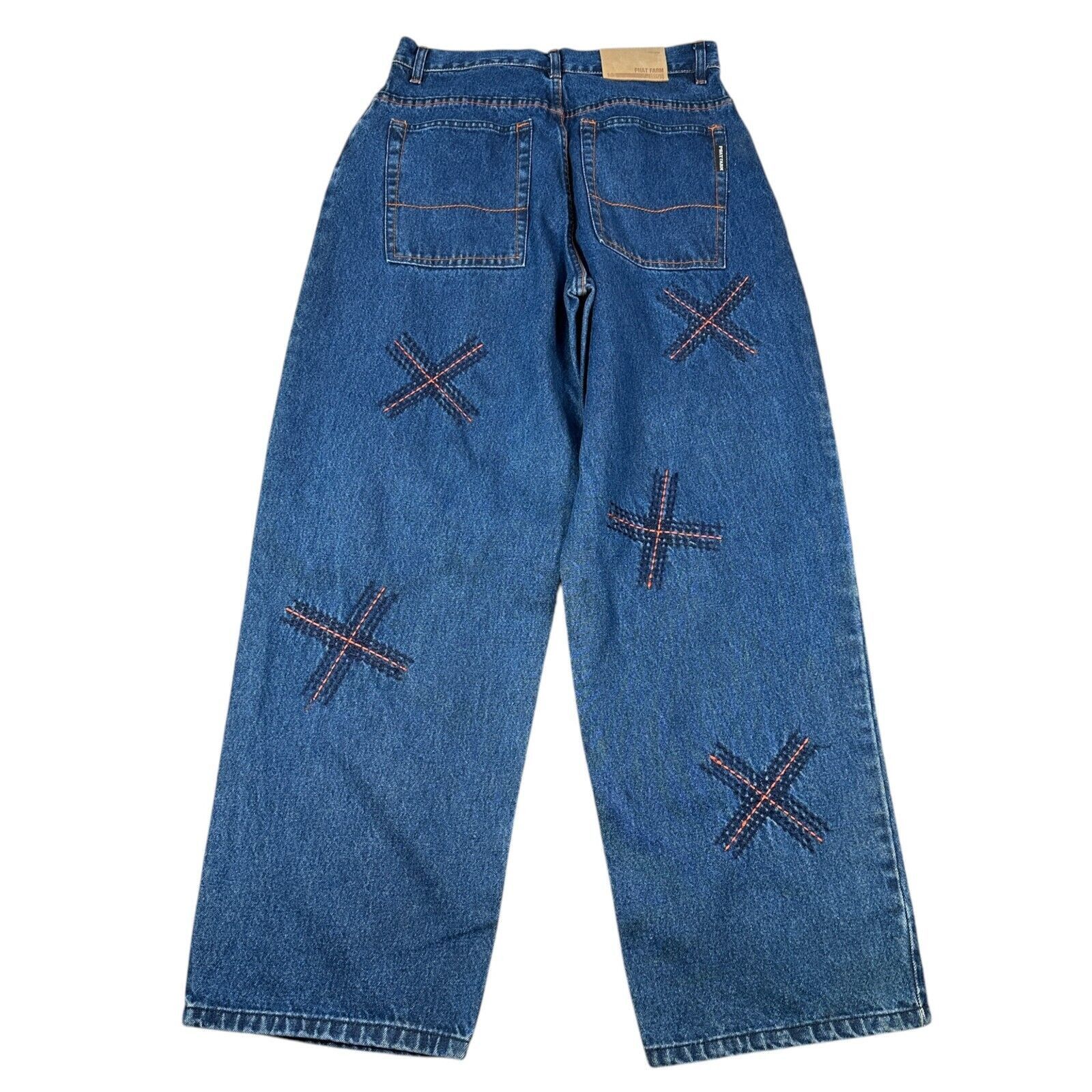 Phat Farm Vintage Phat Farm Baggy Jeans Mens 32 Blue Loose Skater Y2K Size US 32 / EU 48 - 2 Thumbnail