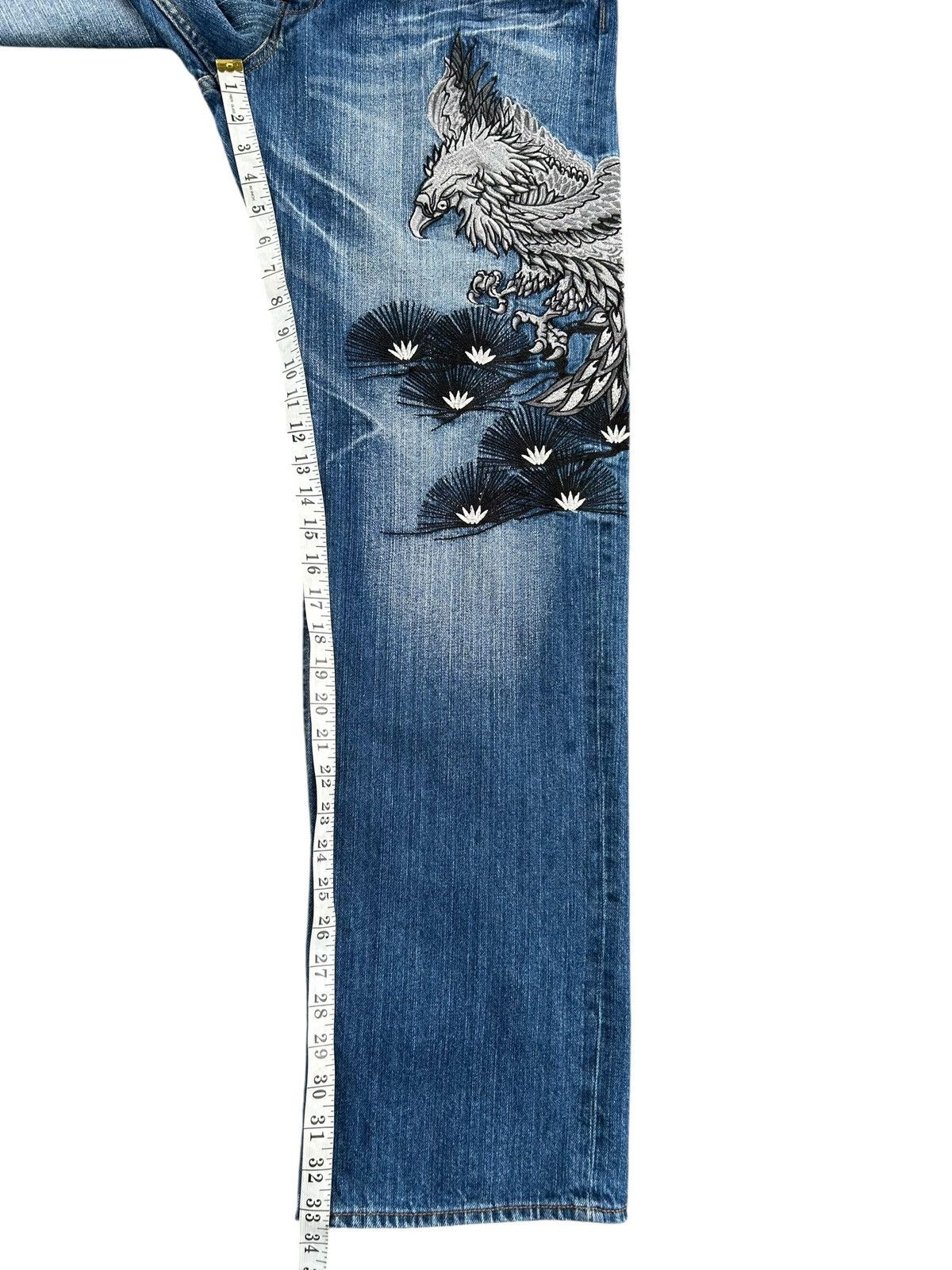 Kapital Karakuri Tamashii Inspired Japanese Brand Vintage Denim Jean Size US 34 / EU 50 - 18 Thumbnail