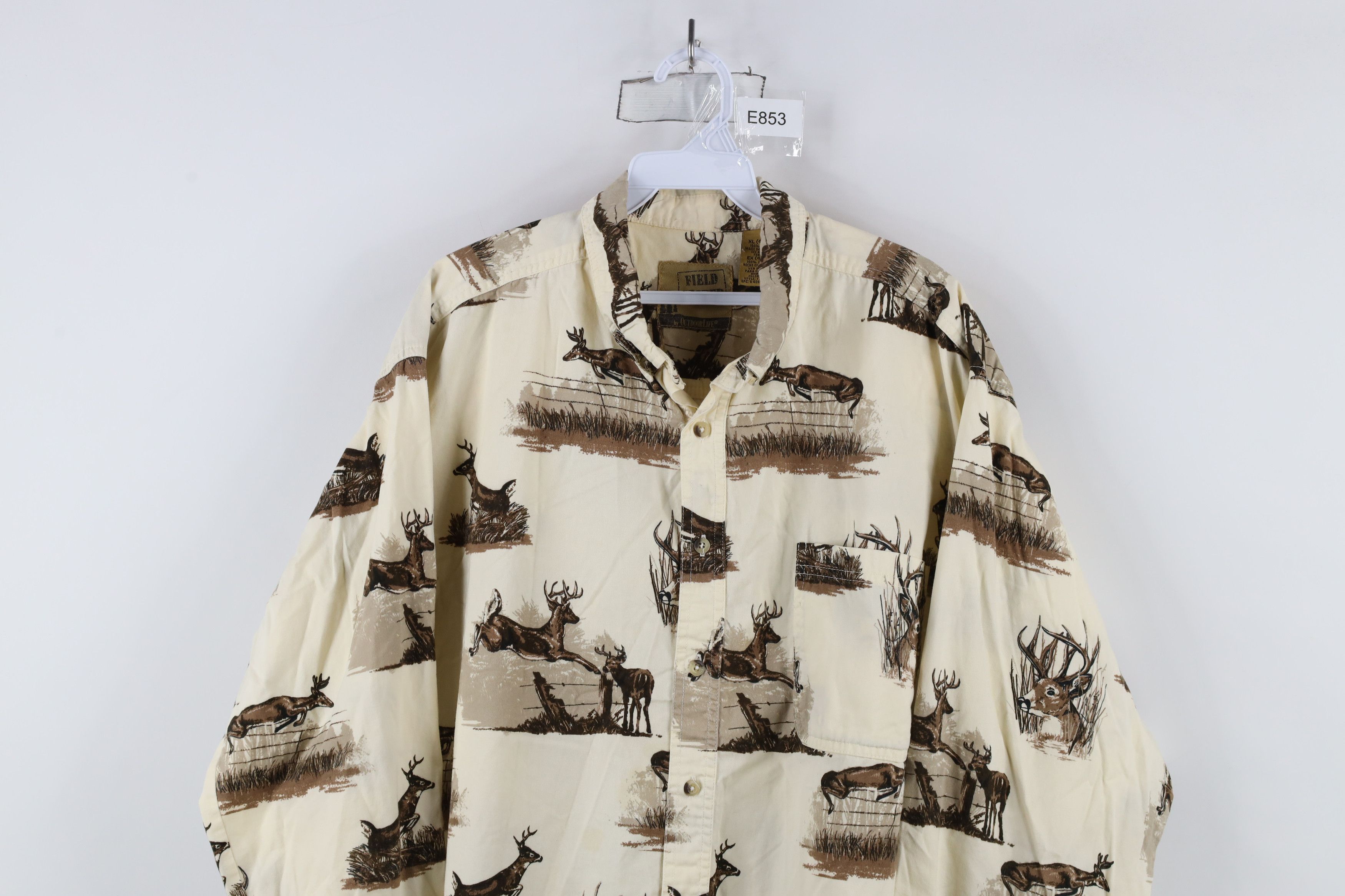 Vintage Vintage 90s Streetwear Deer Buck All Over Print Button Shirt Size US XL / EU 56 / 4 - 2 Thumbnail