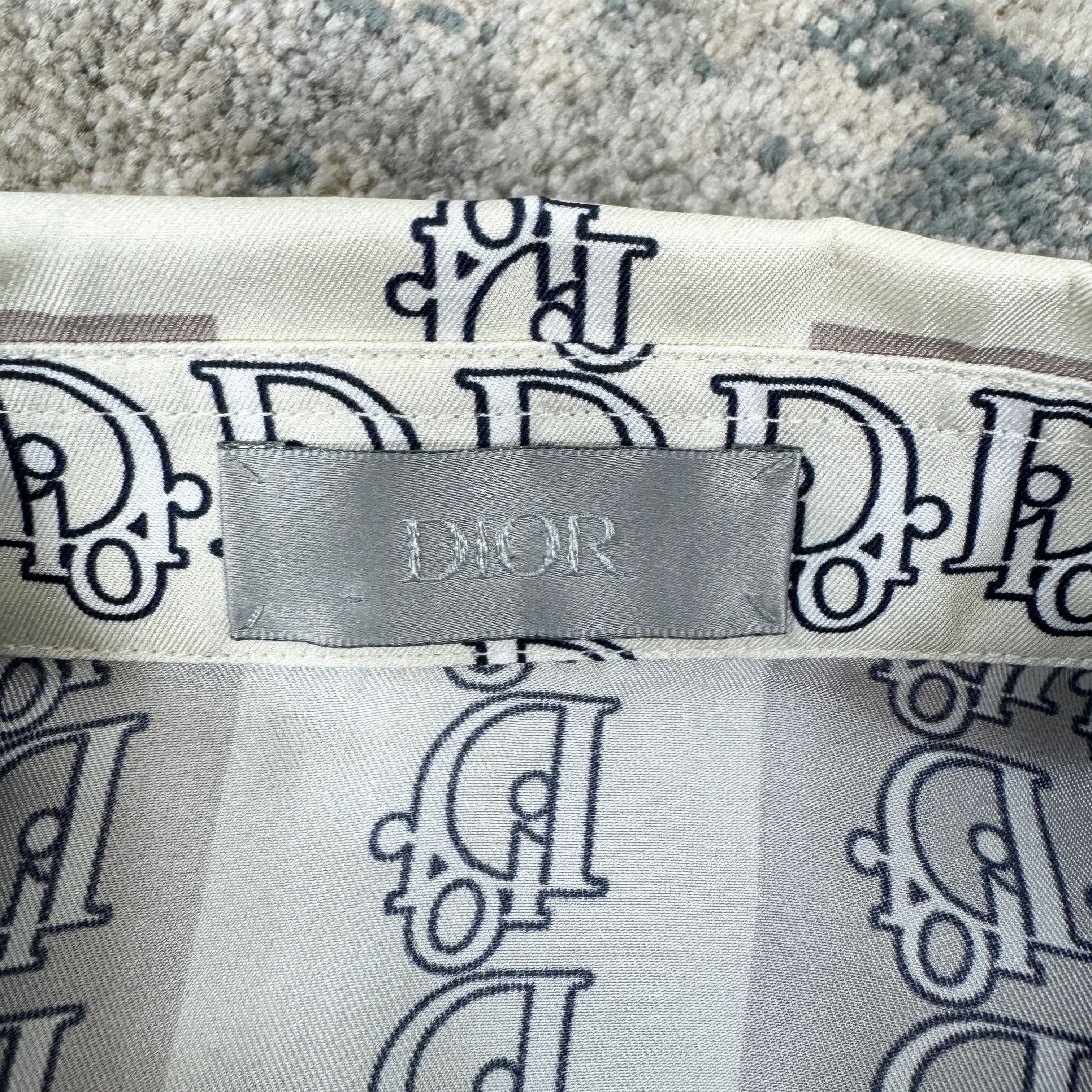 Dior Dior Oblique Pixel Short Sleeve Shirt In Beige RRP £1350 Size US M / EU 48-50 / 2 - 9 Thumbnail