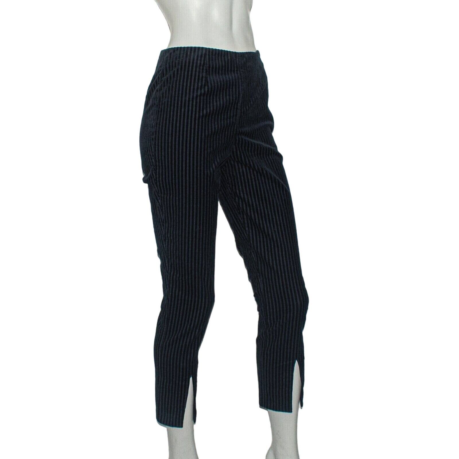 Frame FRAME denim Fine Variegated Slit Pants Fall Navy Cotton Size 26" / US 2 / IT 38 - 4 Thumbnail