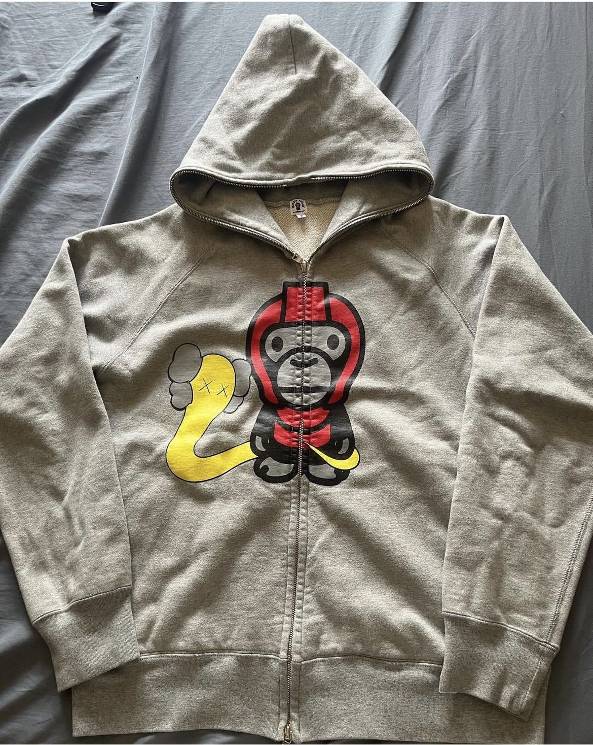 Bape 2006 Bape x Kaws Baby Milo Bendy Full Zip Hoodie | Grailed