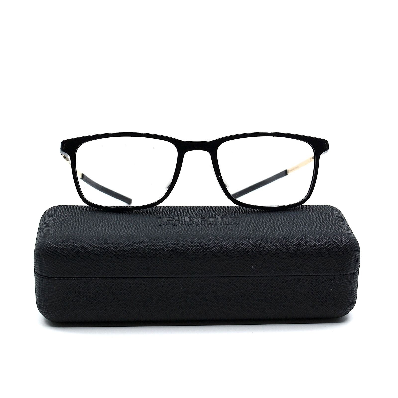 Ic! Berlin NEW IC! BERLIN AKITO BLACK GOLD AUTHENTIC EYEGLASSES FRAME Size ONE SIZE - 6 Thumbnail
