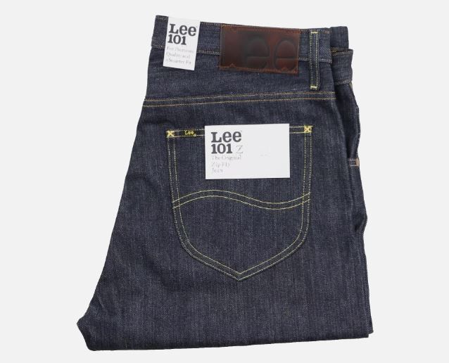 image of Lee 101 Z W33 L32 Men's Jeans 13 3/4Oz Selvedge Sanforized in Dry Denim Color