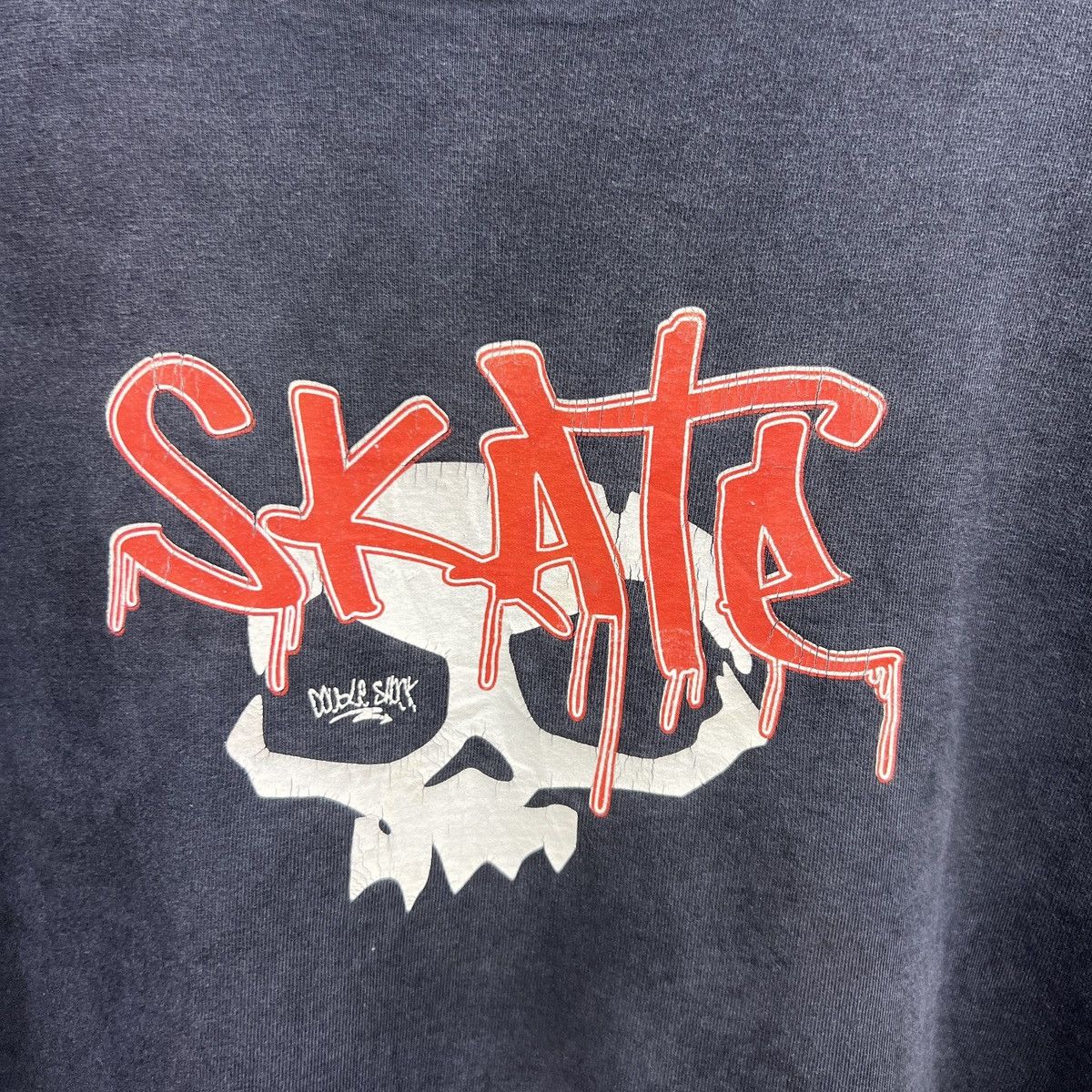 Vintage VTG DOUBLE SHOCK SKATE SKULL TEE Size US XL / EU 56 / 4 - 3 Thumbnail