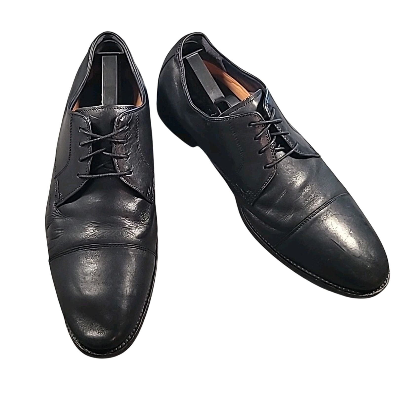 Cole Haan Men\'s Made in Italy Cap Toe Black Leather Oxford Dress Shoes 11.5M Men main image 4