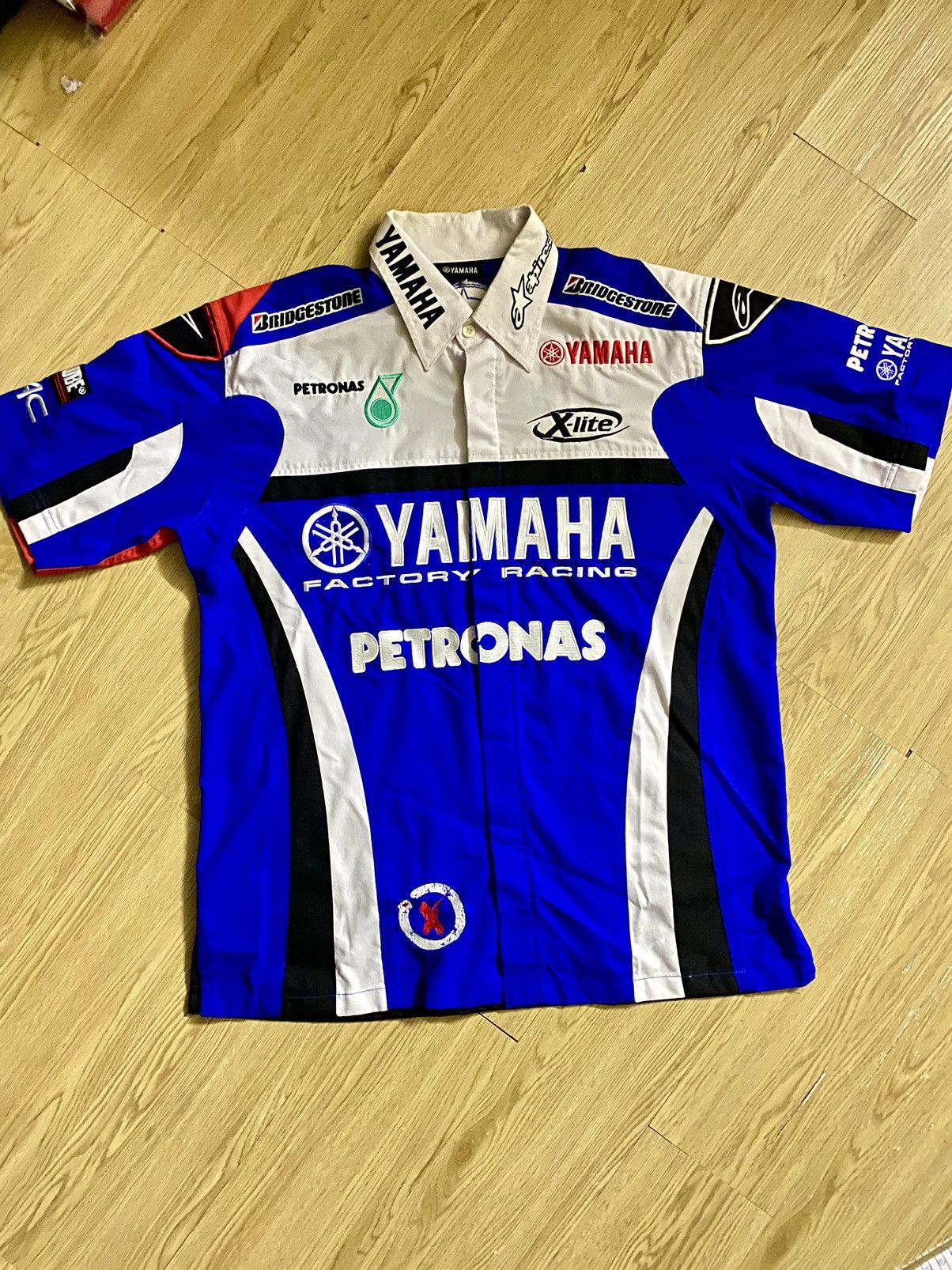 Sports Specialties × Vintage Vintage Yamaha Jorge Lorenzo Racing Shirt Size US L / EU 52-54 / 3 - 2 Thumbnail