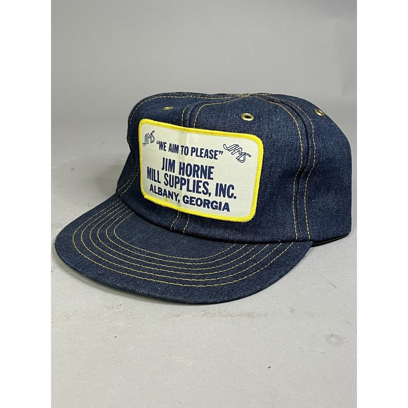 Vintage Machine Shop Advertising Snapback Hat Jim Horne Mill