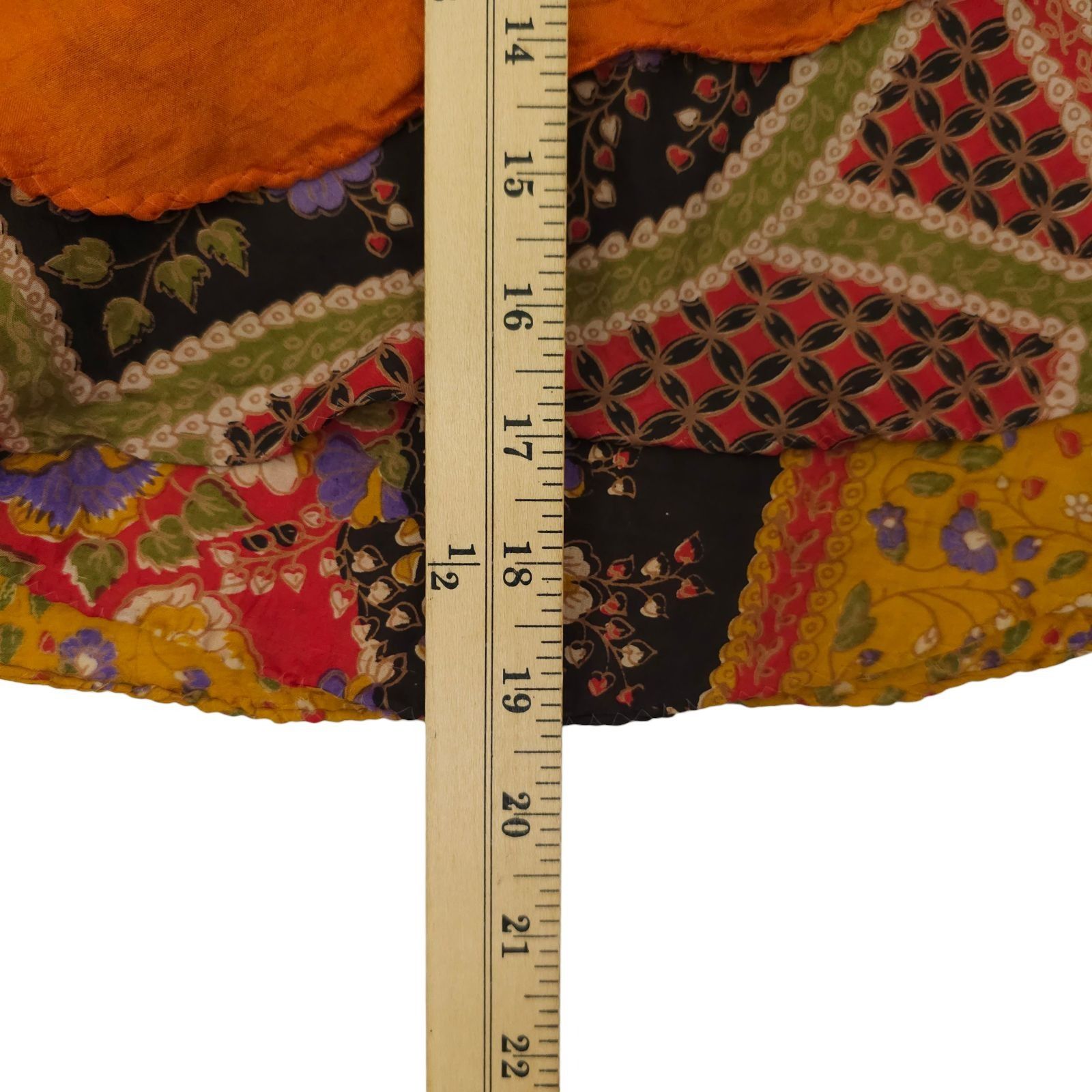 Other Kariza Vintage Wrap Skirt OSFM Silk Blend Boho Indie Fairy Size 24" / US 00 / IT 34 - 15 Thumbnail