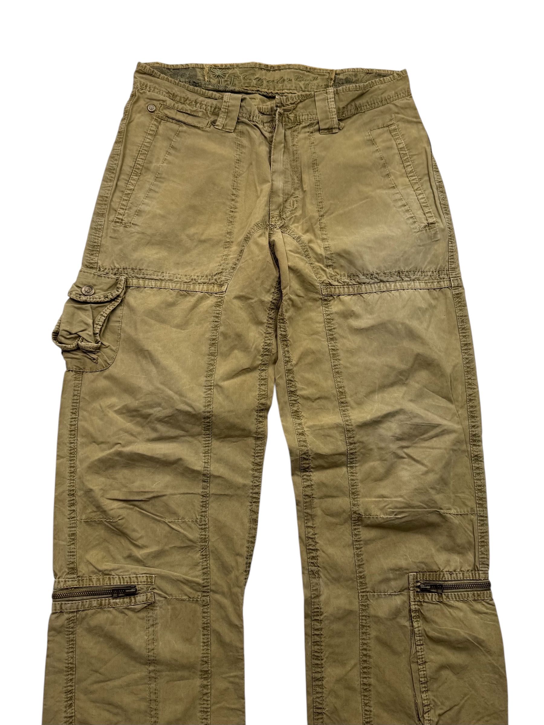 Japanese Brand Vintage Washed Cargo Pants W132(V9) Size US 31 - 2 Thumbnail