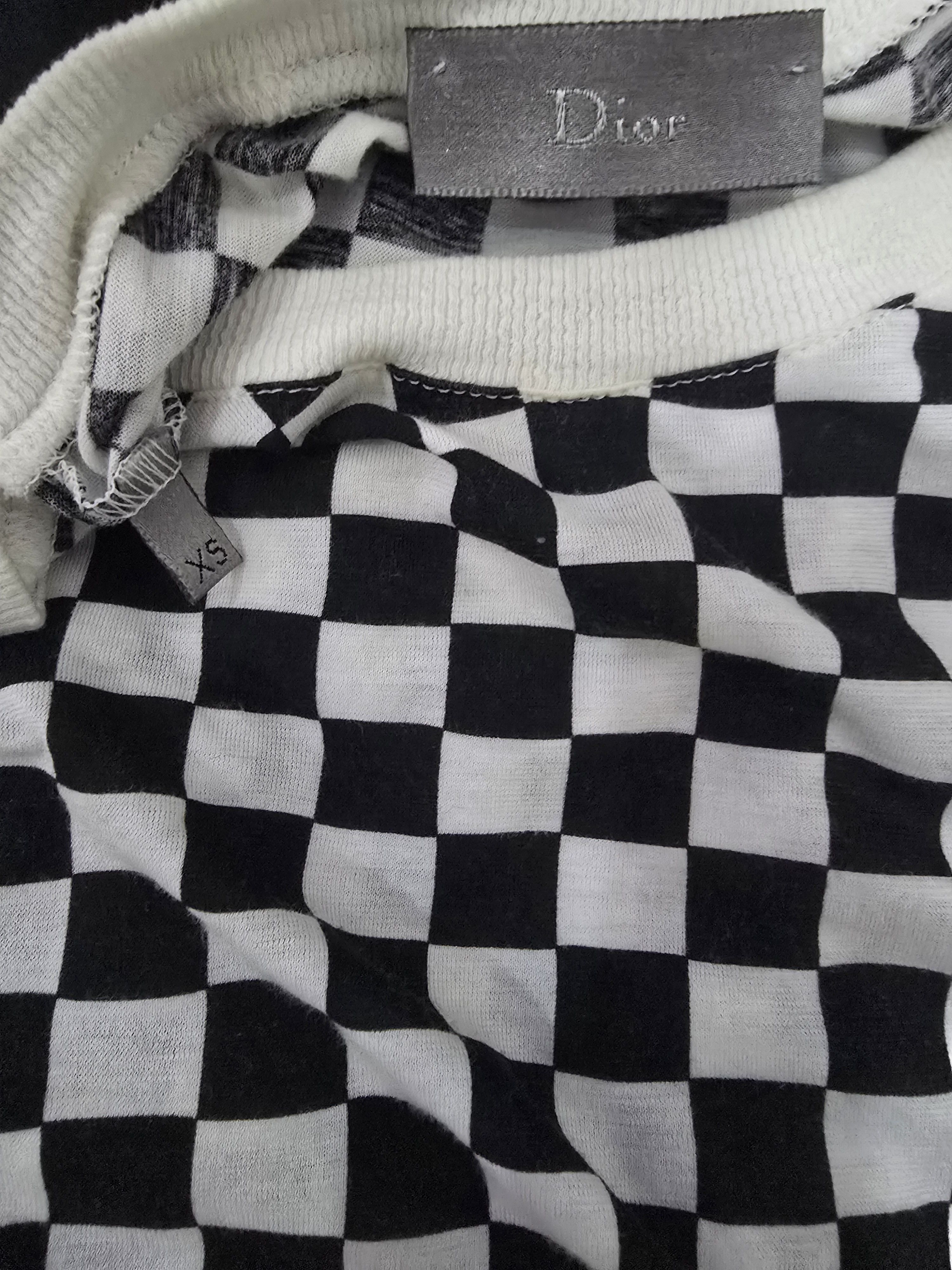 Dior × Hedi Slimane Dior Homme SS06 Checkered tee | Grailed