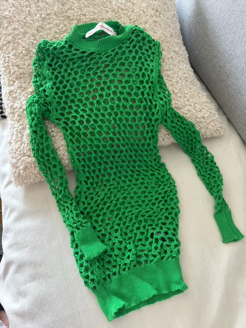 Walter Van Beirendonck Walter Van Beirendonck Green Mesh Top - dmc Size US M / EU 48-50 / 2 - 1 Thumbnail
