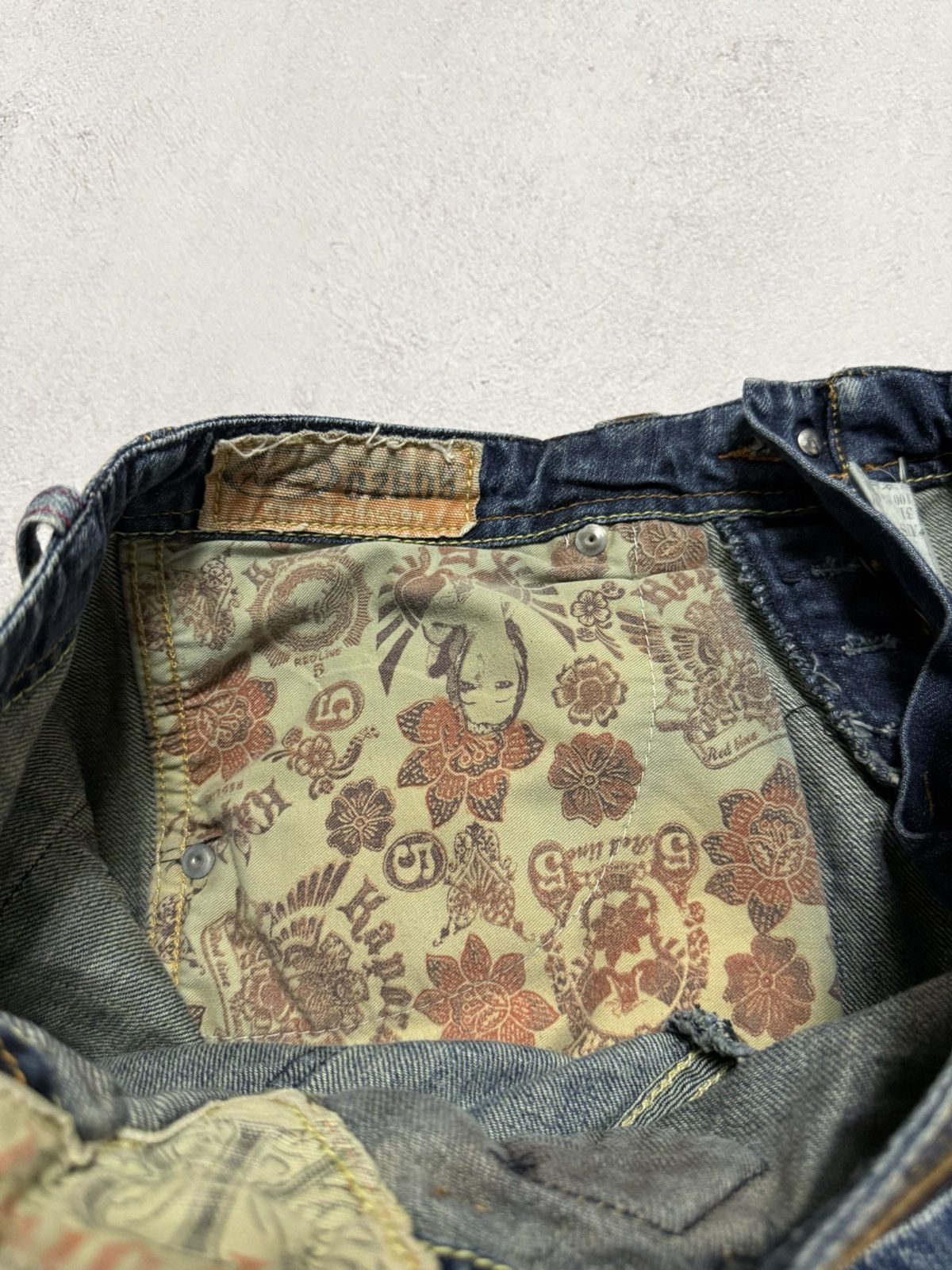Japanese Brand SICK🔥 Japanese Wash Distressed Crash Jeans Denim Pants 90s Size US 31 - 16 Thumbnail