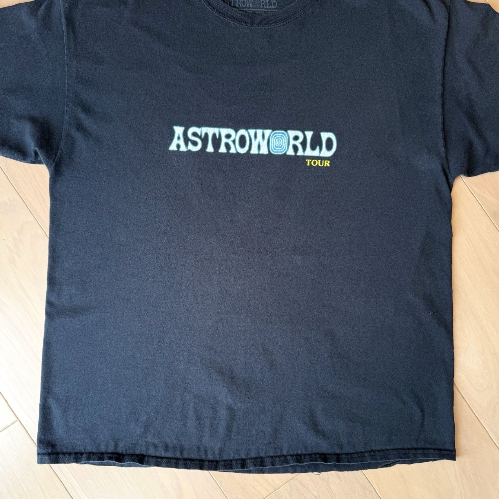 Travis Scott Travis Scott Astroworld Shirt Large Black Houston Streetwear Hip Hop Tour Merch Shirt Mens Short Sleeve Crew Neck Knit Cotton Logo Print Vintage: No Size US L / EU 52-54 / 3 - 5 Thumbnail