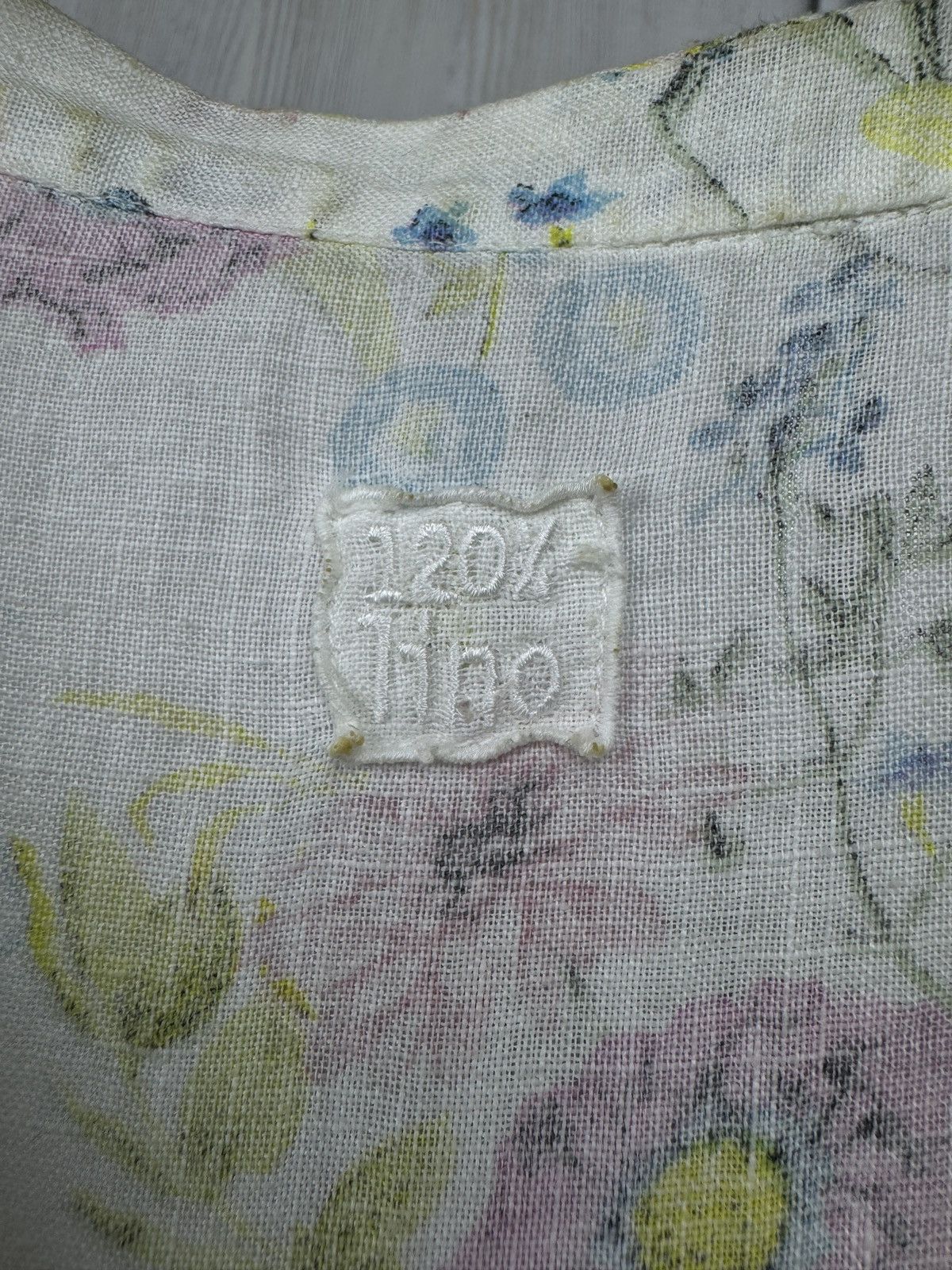 120% Lino 120% Lino Flax Linen floral flower pattern midi dress Size M / US 6-8 / IT 42-44 - 7 Thumbnail