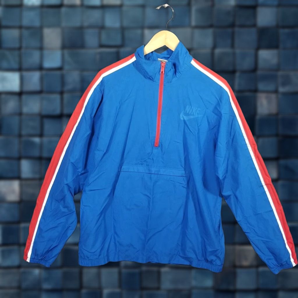 Nike Nike Sportswear Men Medium Kangaroo Packable 1/2 Zip Windbreaker Jacket Size US M / EU 48-50 / 2 - 1 Thumbnail