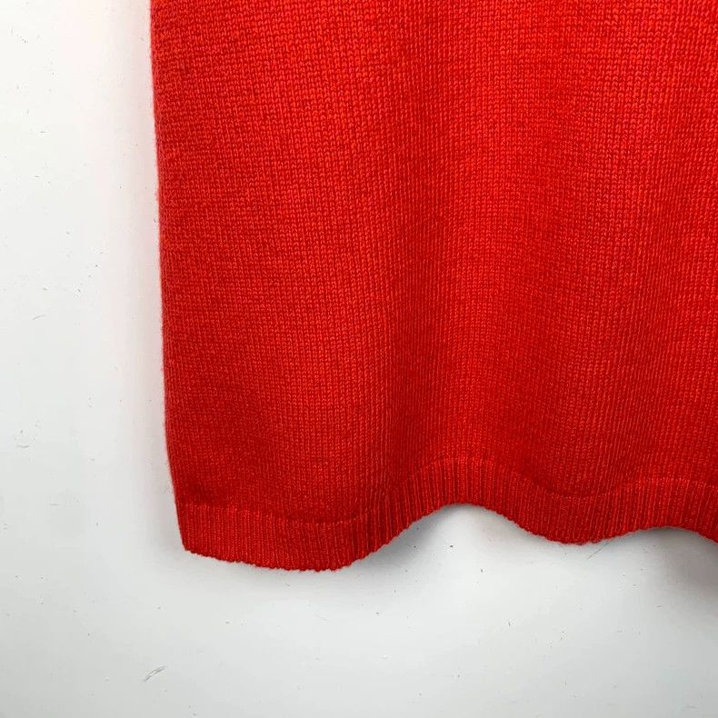 Chanel ChanelRed pearl buckle cashmere knitted dress 2503-Nextarro Size XXS / US 00 / IT 34 - 5 Thumbnail