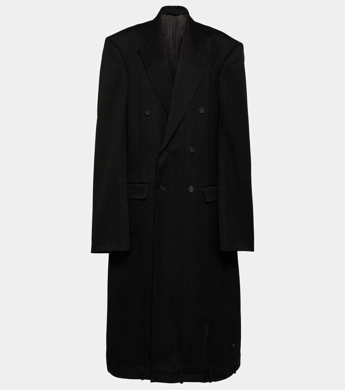 Balenciaga $4.9K VALUE Deconstructed Double-Breasted Wool Coat Size US S / EU 44-46 / 1 - 1 Thumbnail