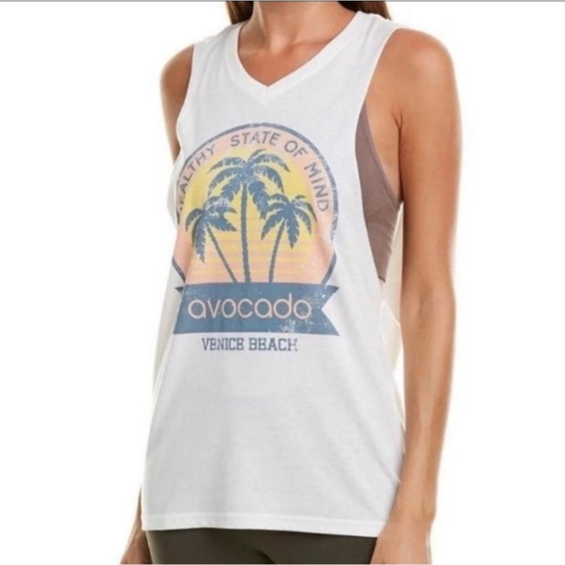 Other Avocado White Venice Beach Oversized Muscle Tank Size M / US 6-8 / IT 42-44 - 1 Thumbnail