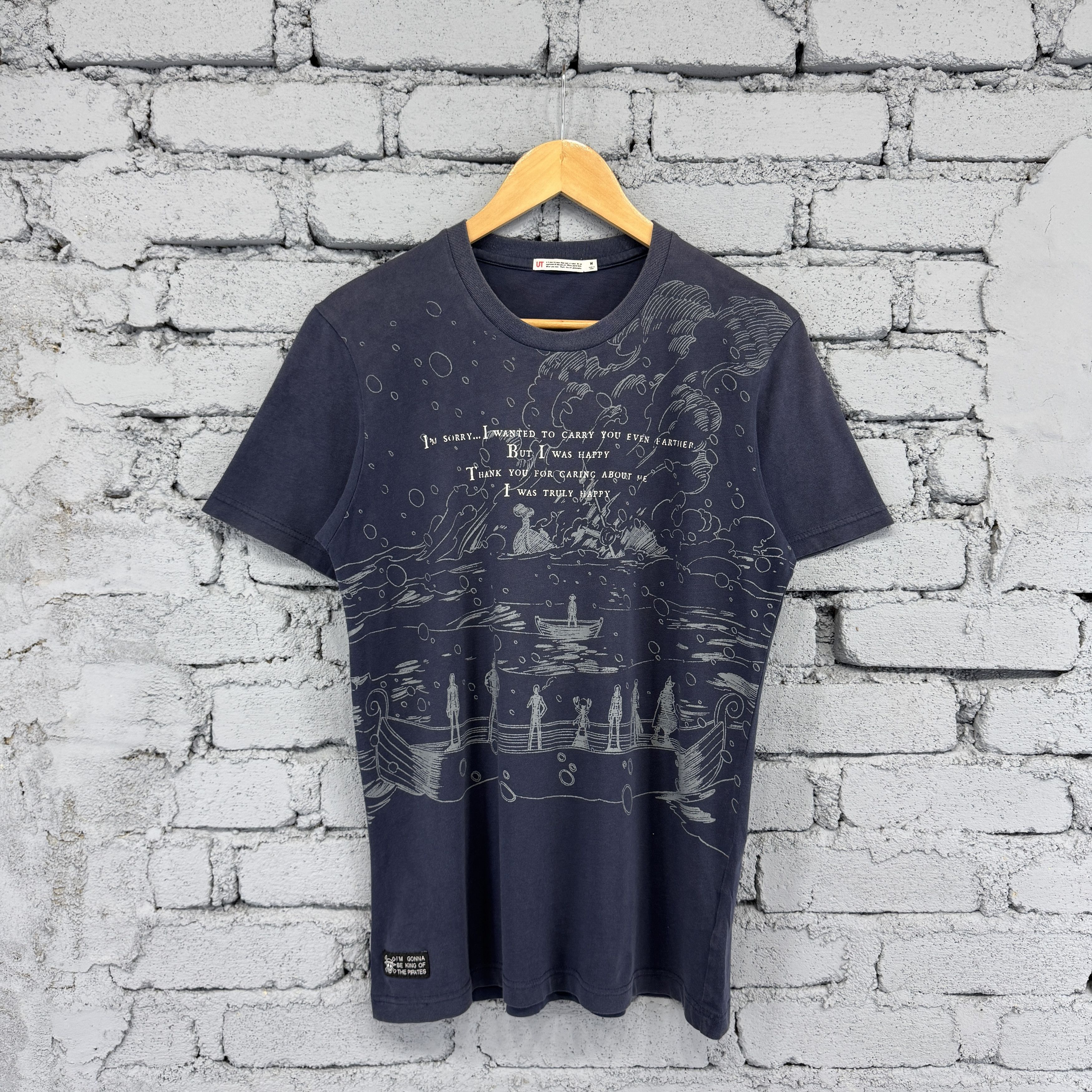 Anime UT X One Piece Supercrew "The Past and Future" Faded Tshirt Size US M / EU 48-50 / 2 - 1 Thumbnail