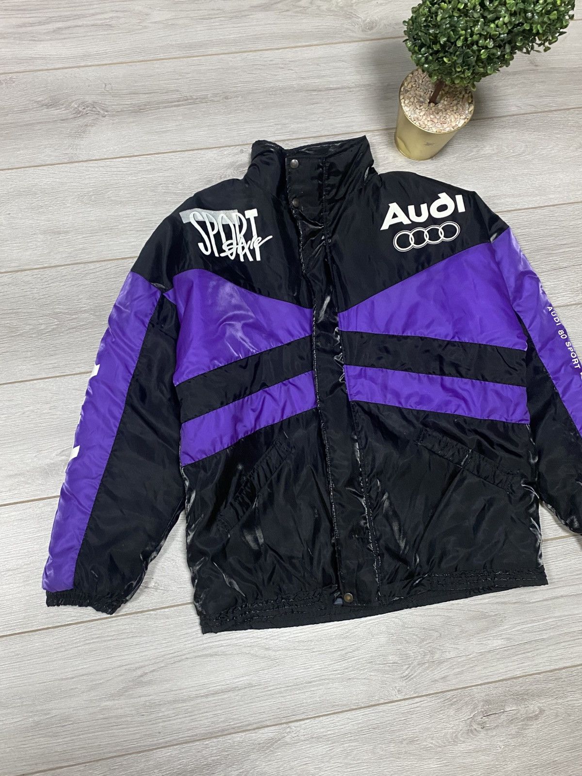 Audi Audi v6 vintage eagle Europe jacket Size US XXL / EU 58 / 5 - 5 Thumbnail