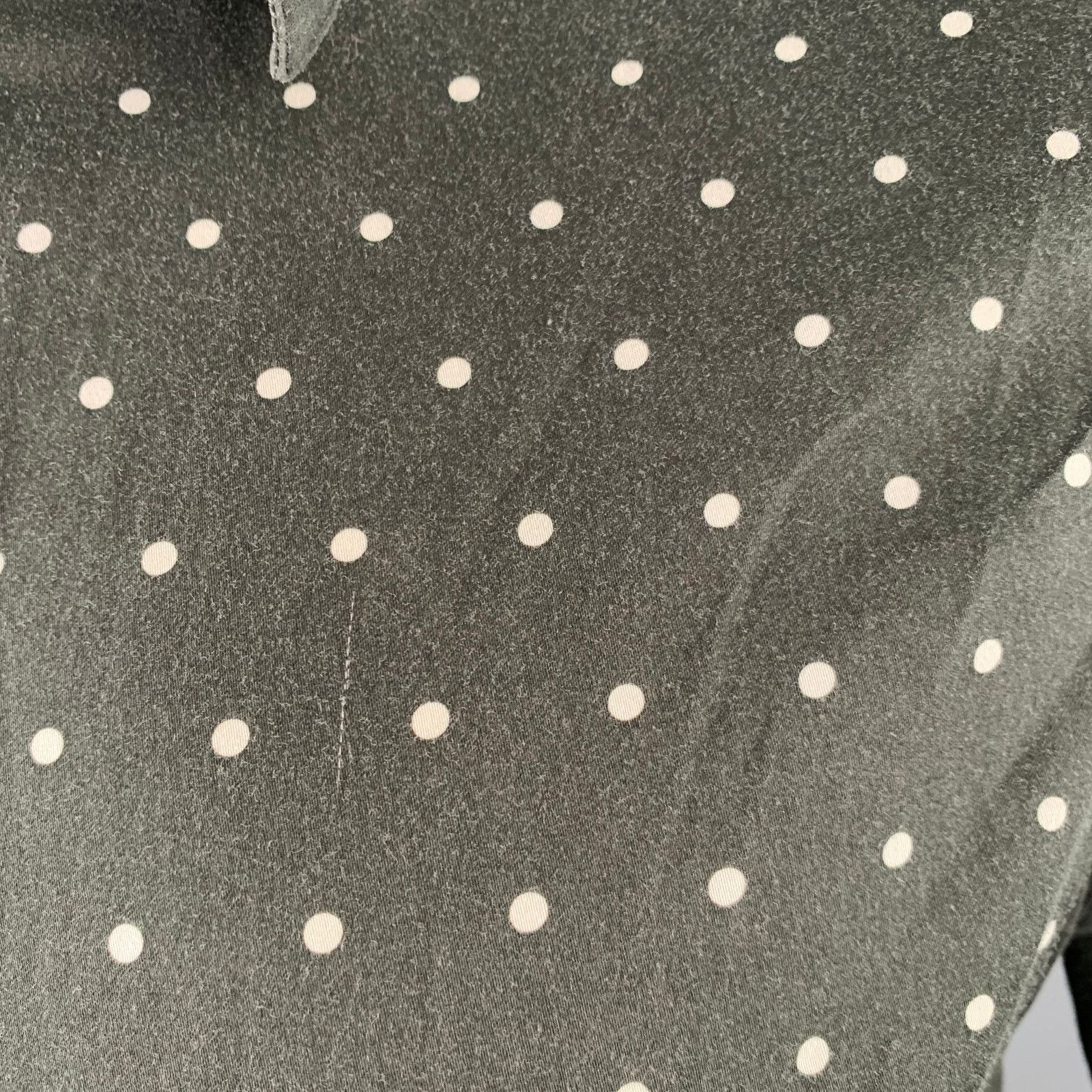 Paul Smith Black White Polka Dot Point Collar Cotton Long Sleeve Shirt Size US L / EU 52-54 / 3 - 5 Thumbnail