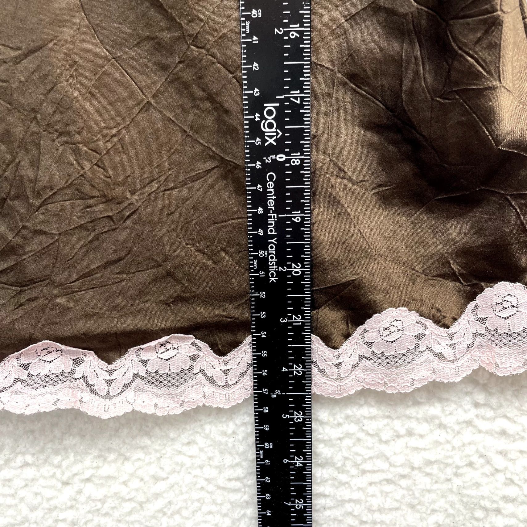 Vintage VINTAGE No Boundaries Camisole Top L Brown Pink Satin Grunge Y2K Fairy Shirt Women/Men Size L / US 10 / IT 46 - 6 Thumbnail