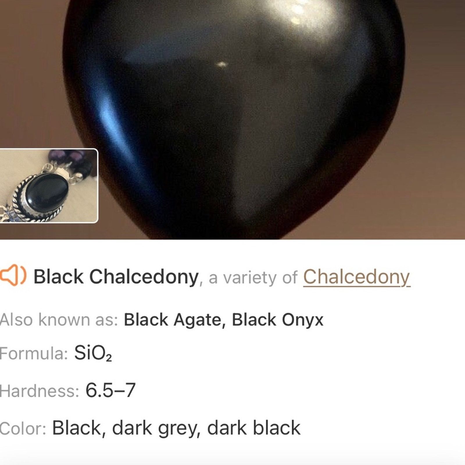 Handmade Handcrafted “purple power” genuine onyx necklace Size ONE SIZE - 14 Thumbnail