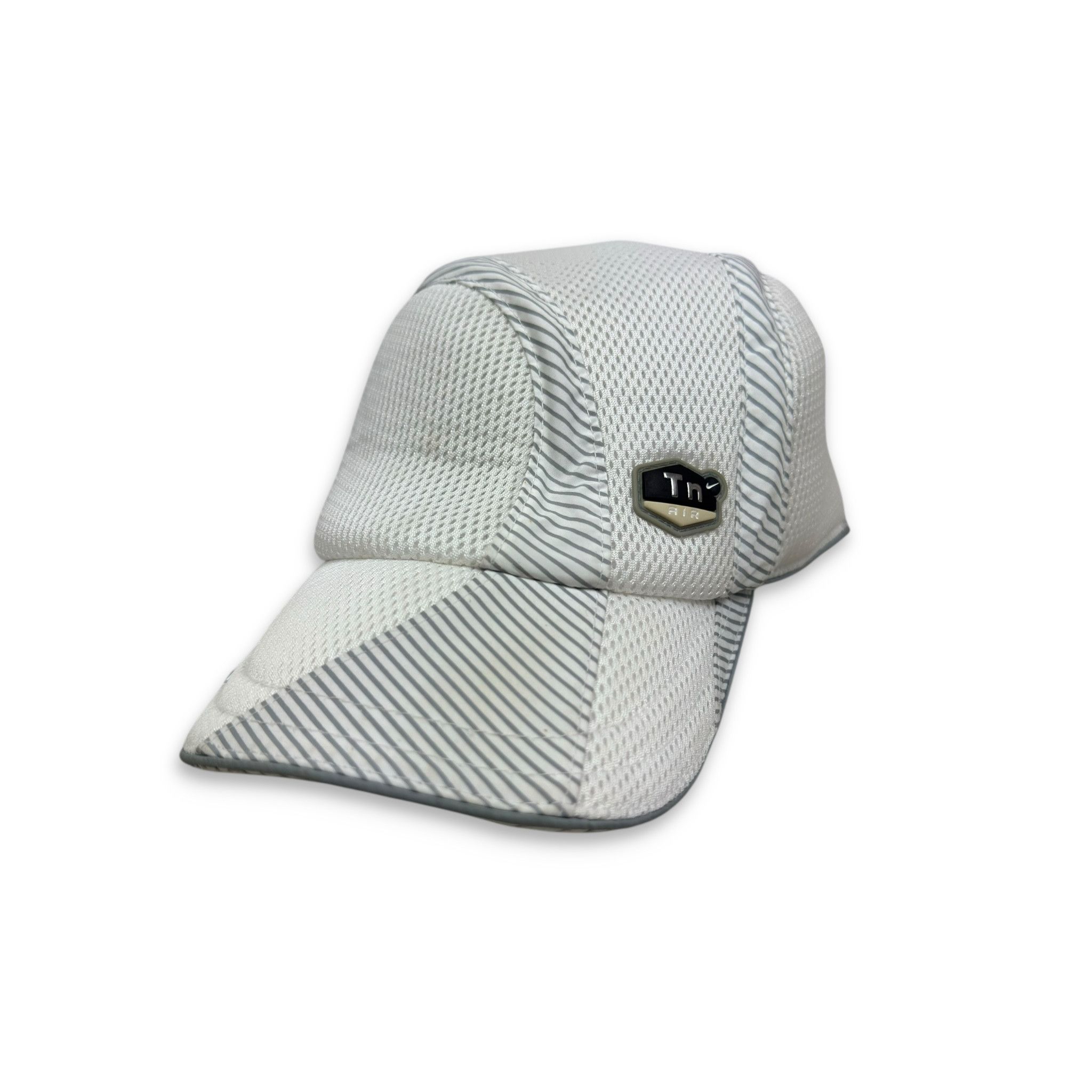 Nike TN Air Unisex White Gray Swoosh Side Swirl Baseball Cap