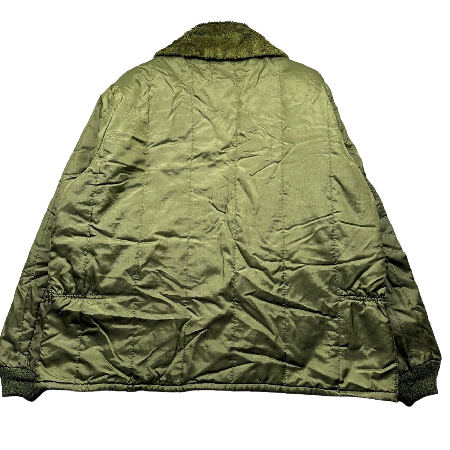 Vintage VINTAGE Zero Zone Military Jacket XL Men Green Quilted Insulated Mid-Length Full Zip Pockets Size US XL / EU 56 / 4 - 2 Thumbnail