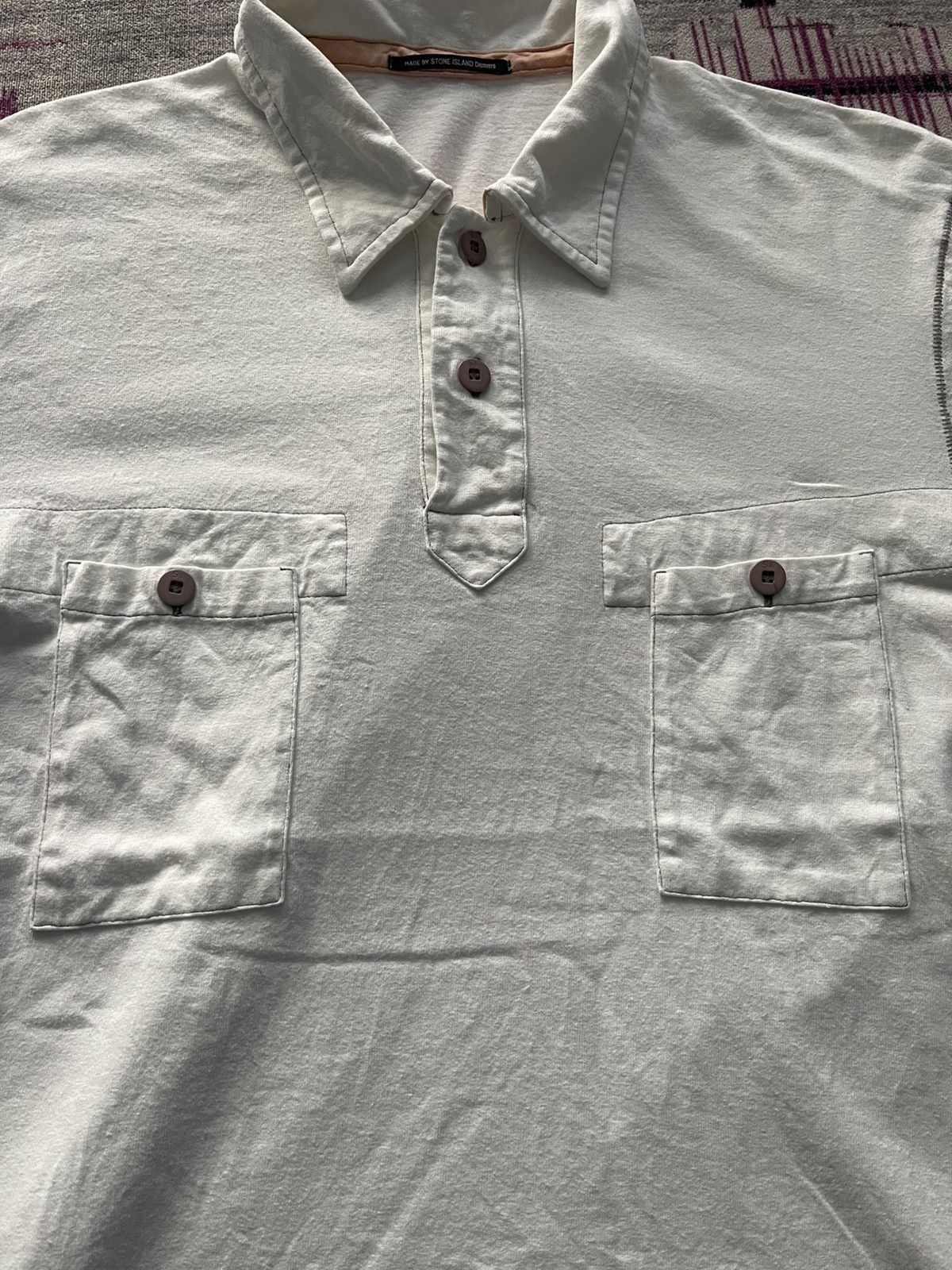 Stone Island VINTAGE STONE ISLAND DENIMS DOUBLE POCKET TEE VERY RARE Size US M / EU 48-50 / 2 - 3 Thumbnail
