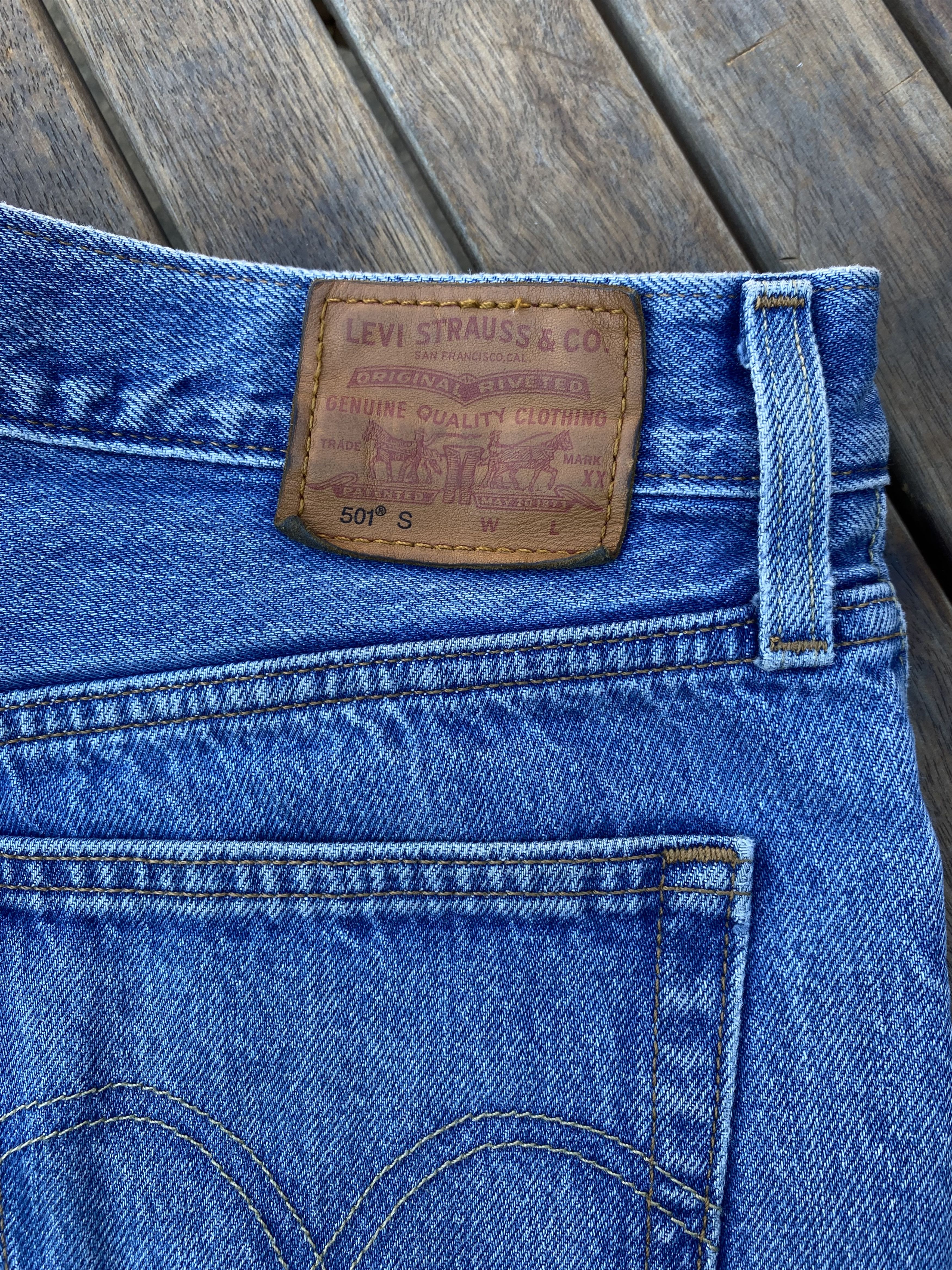 Levi's × Levi's Made & Crafted Levi’s 501 S CutOff Shorts w/ Button Fly Front Sz 28 Size 28" / US 6 / IT 42 - 8 Thumbnail